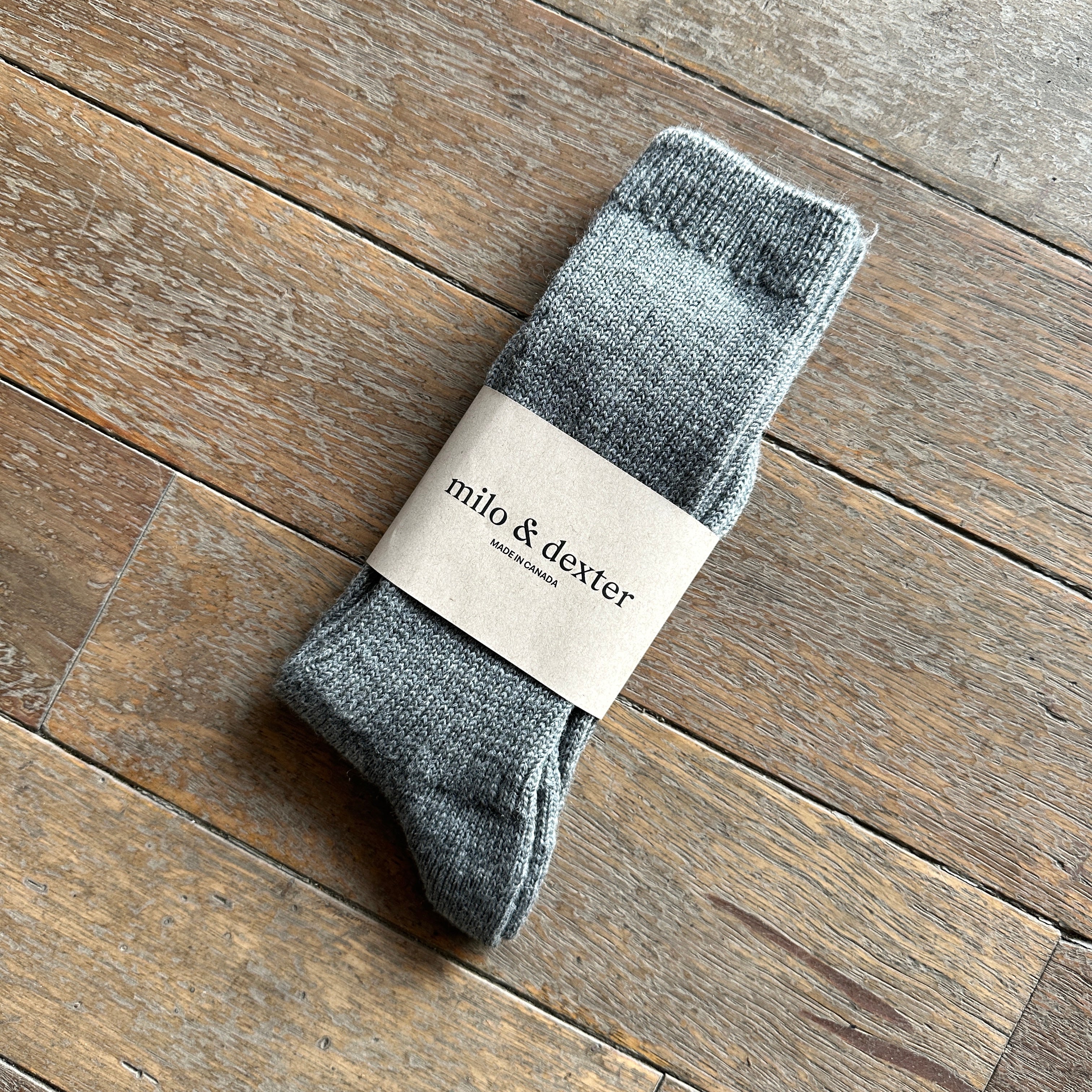 Milo and Dexter // Merino Socks Grey