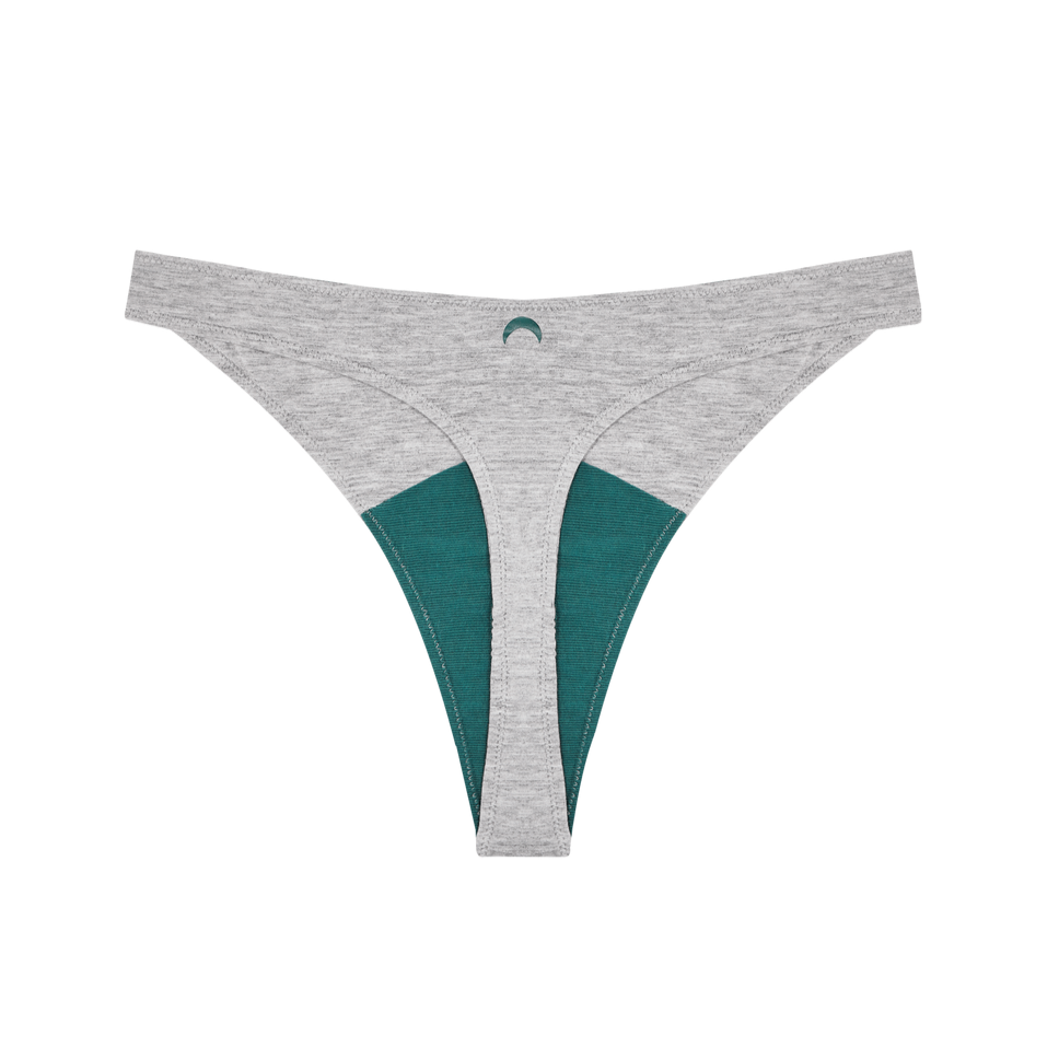 Huha // High Rise Thong Grey