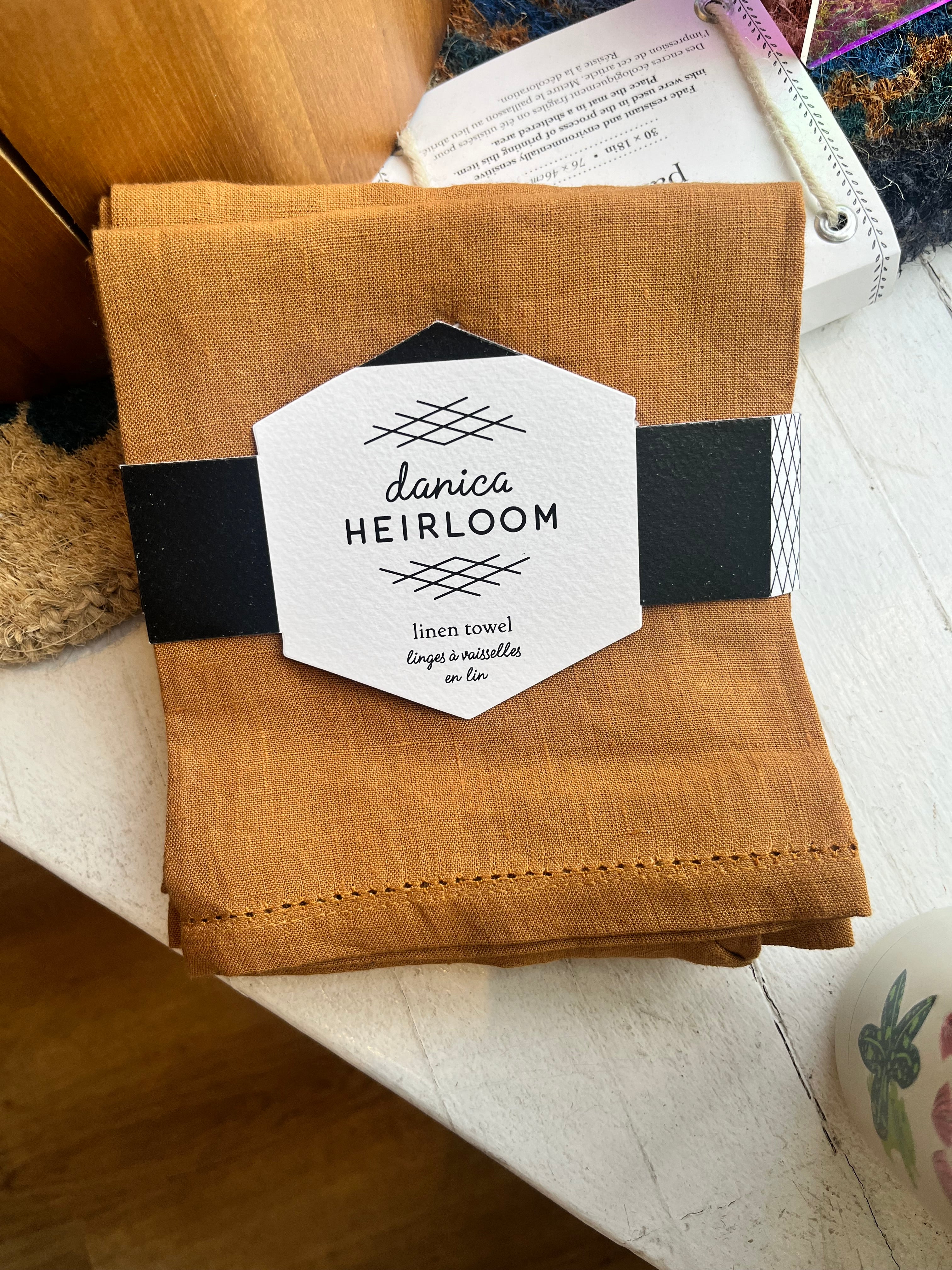 Danica // Heirloom Hemstitch Linen Towel