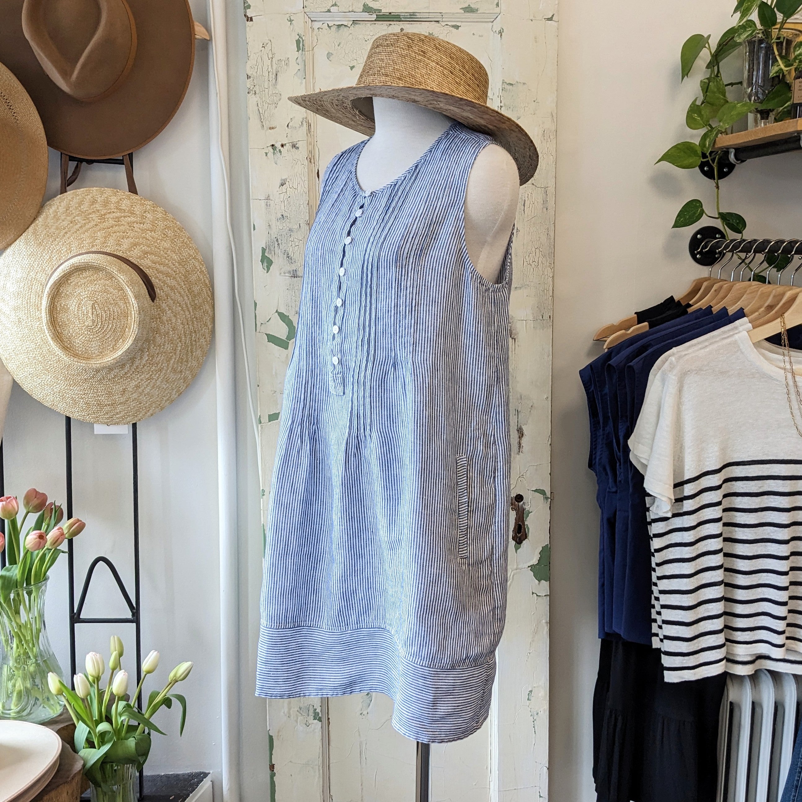 Naïf // Nyla Dress Navy White/Indigo