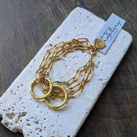 dconstruct // Ecoresin Scallop Line Drop Earrings Textured Lunar