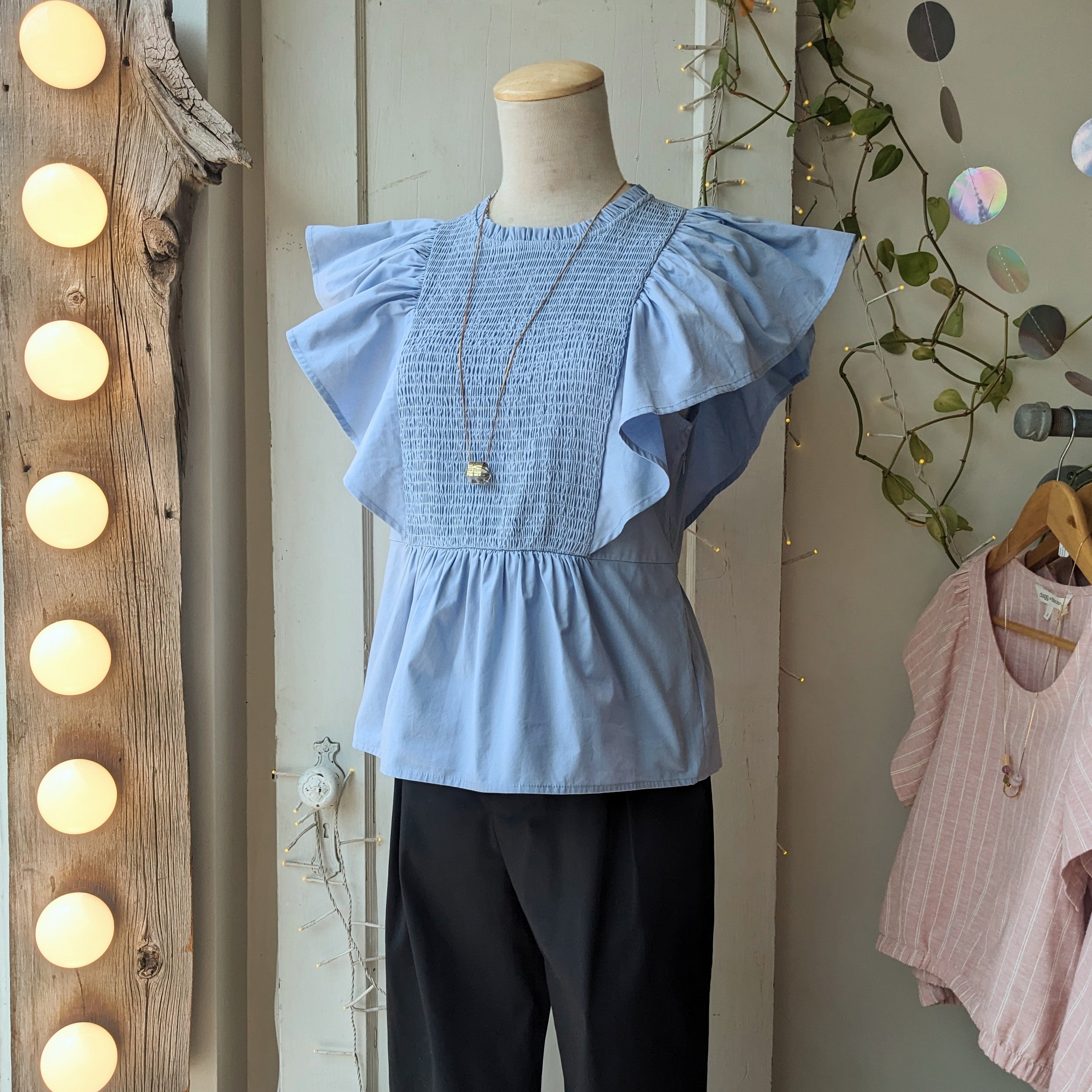 Melissa Nepton // Zella Top Light Blue