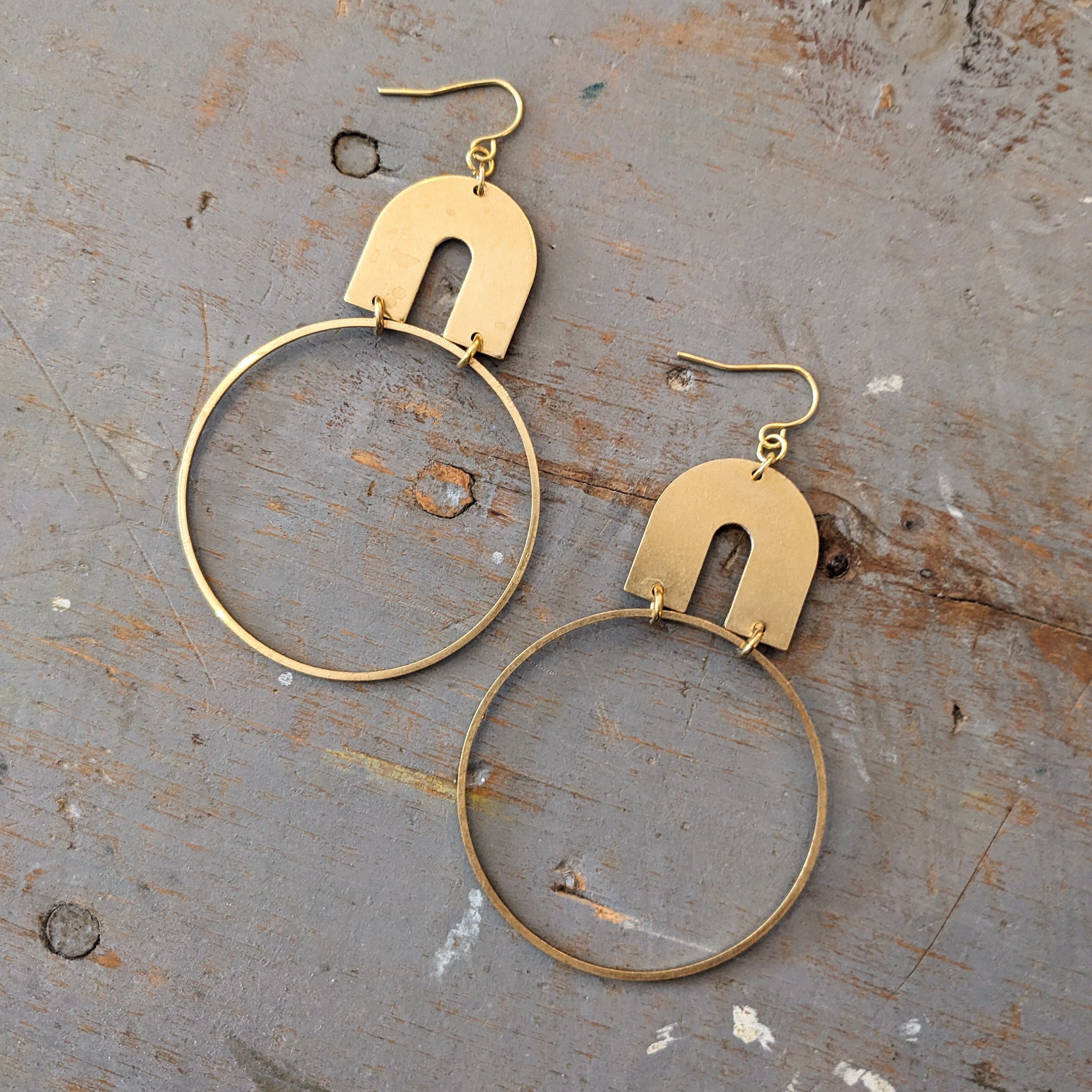 Darlings of Denmark // Frida Earrings Brass