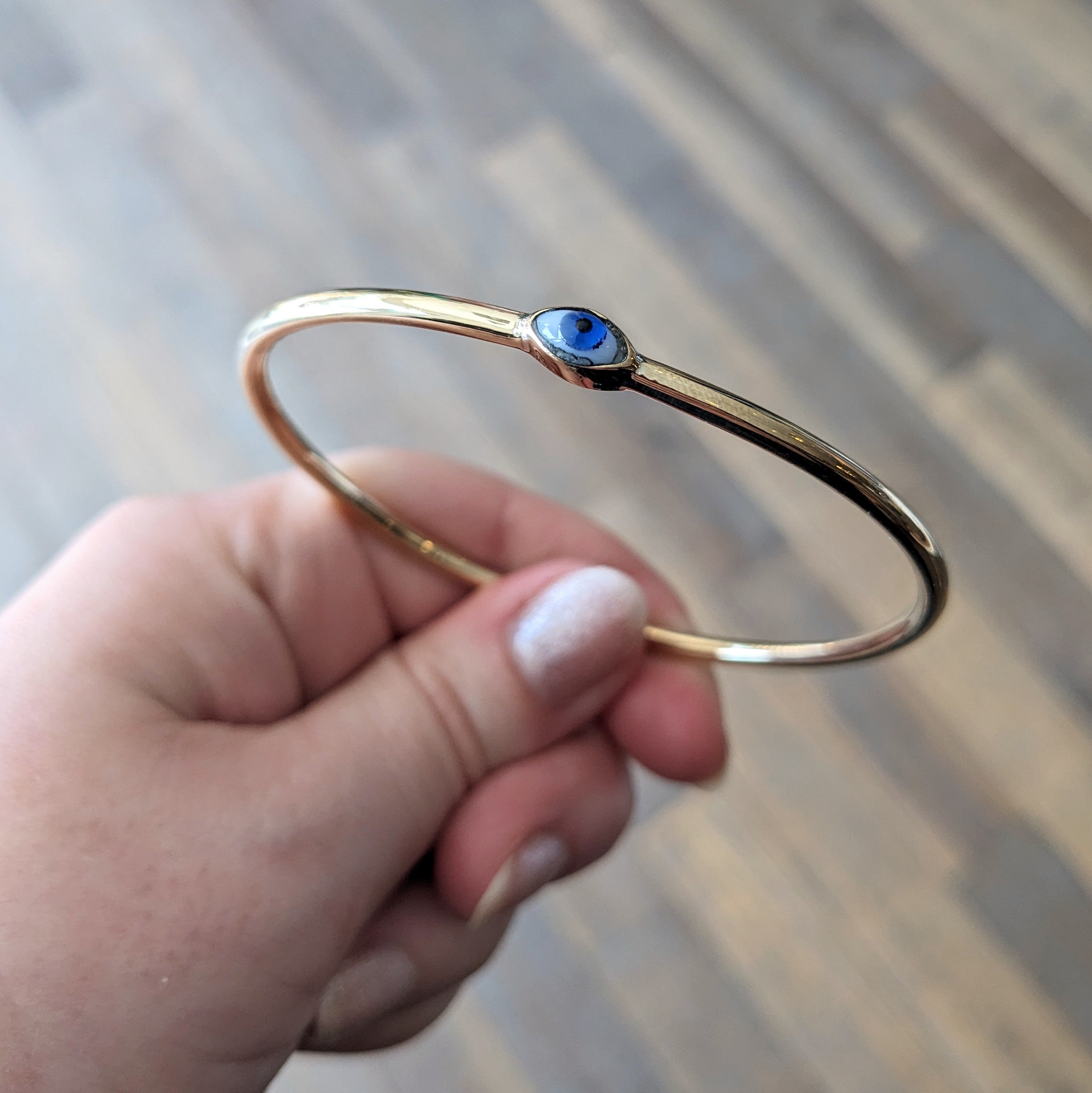 Lissa Bowie // Evil Eye Bangle Blue