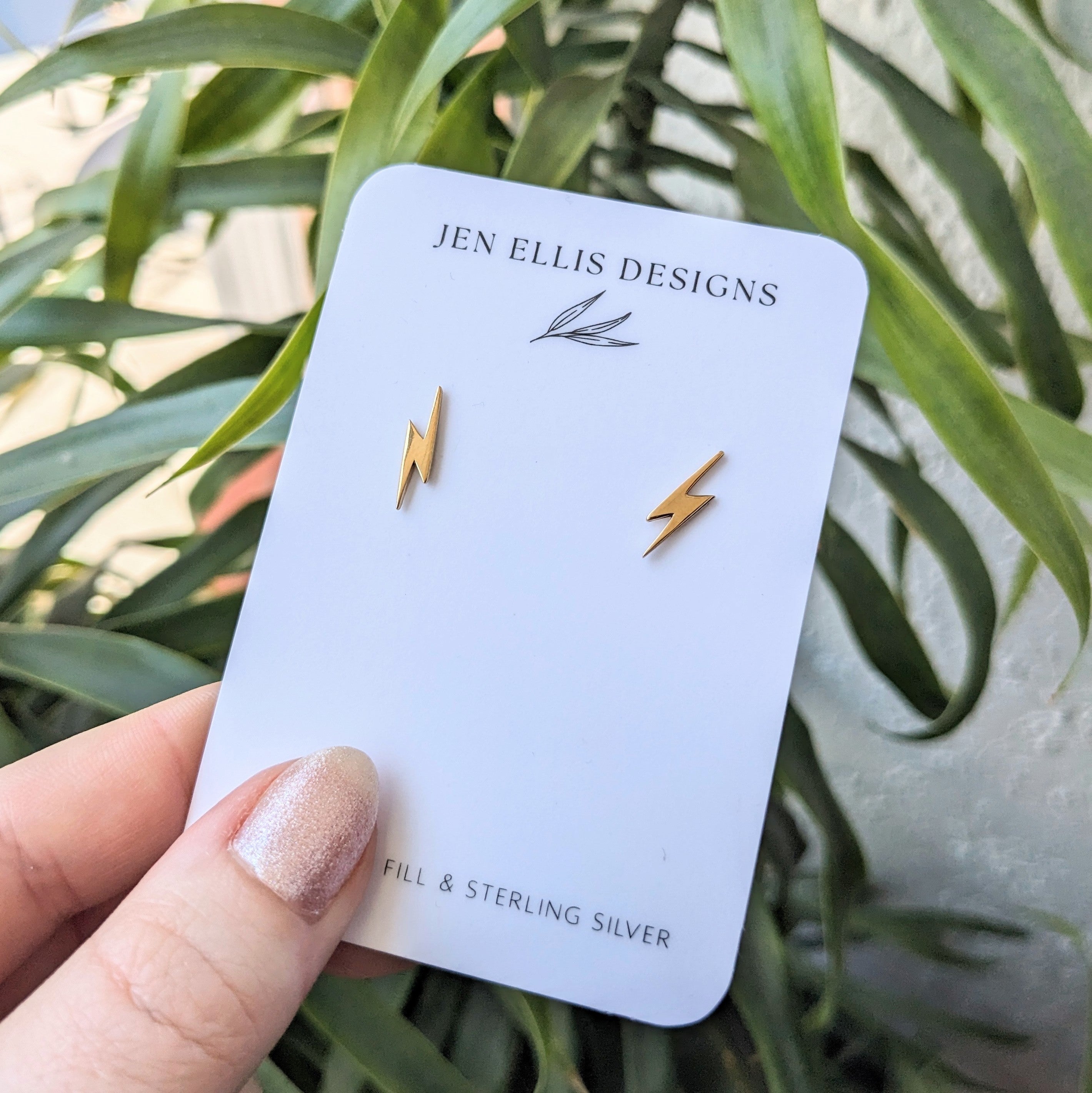 Jen Ellis // Bolt Stud Earrings