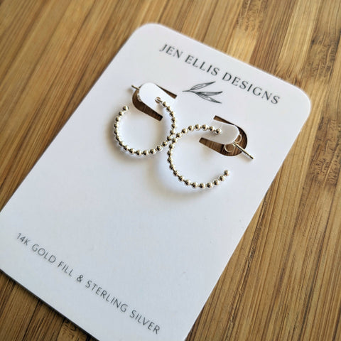 Lissa Bowie // Wide Channel Hug Hoops