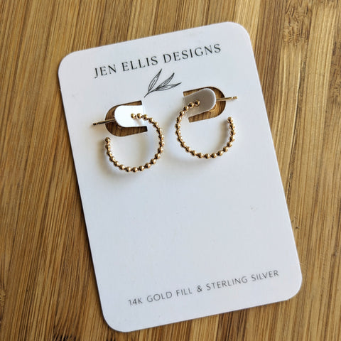 Darlings of Denmark  // Brass Earrings Fullie Smooth