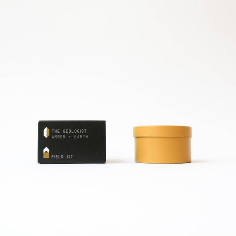 Field Kit // The Geologist Tin Candle Amber and Earth