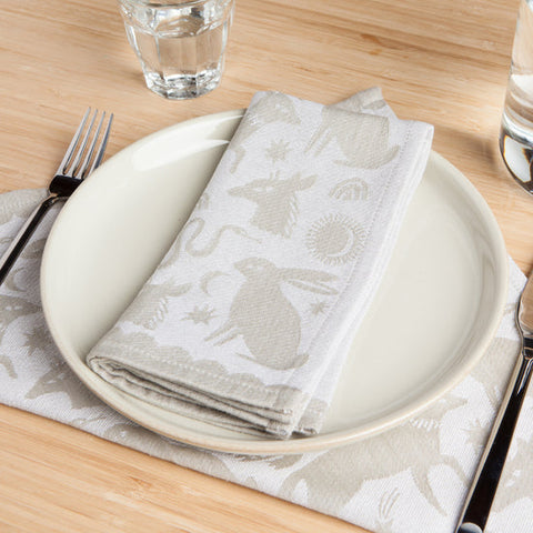 Danica // Heirloom Tablecloth Block Print Flourish