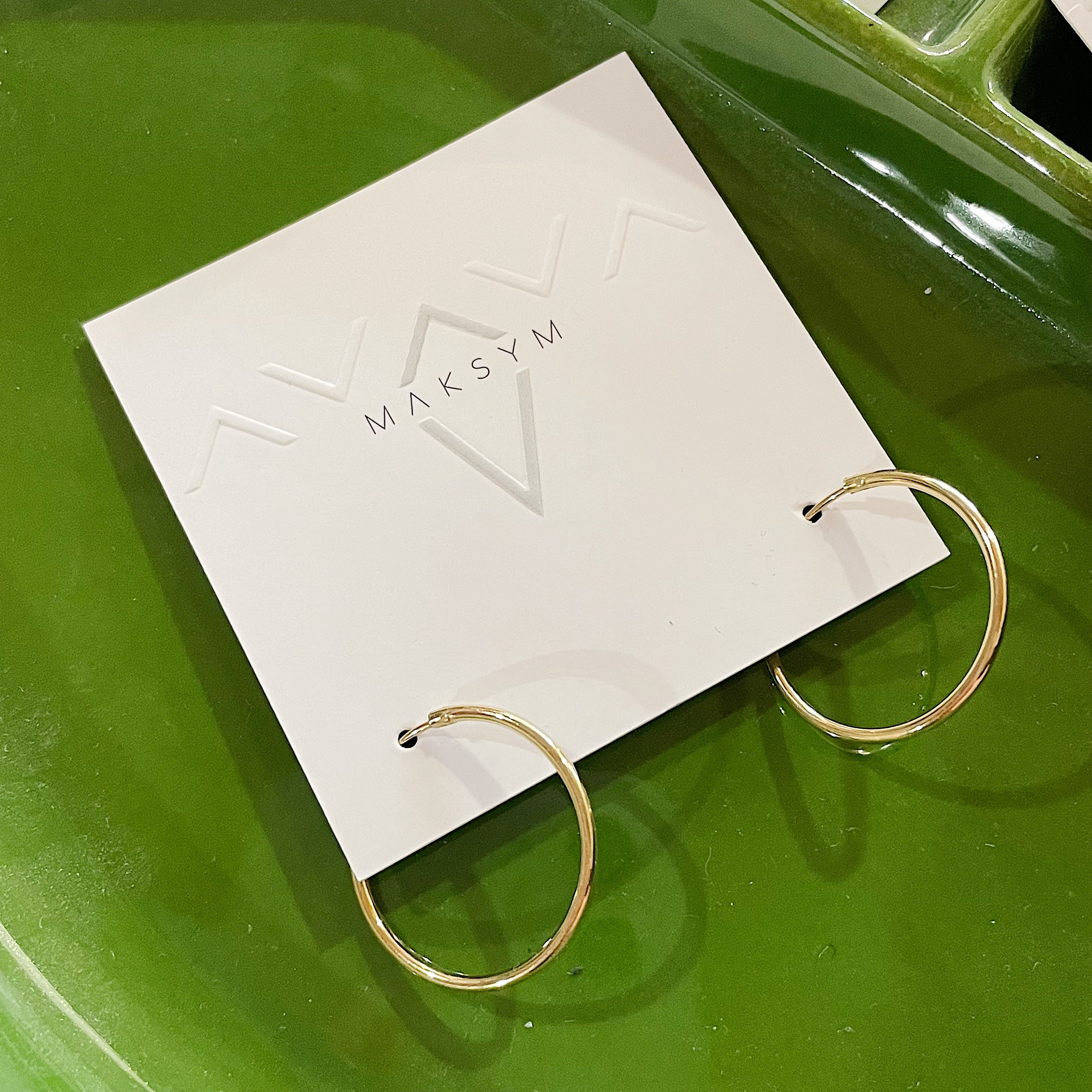 Maksym // Gold Plated Hoops