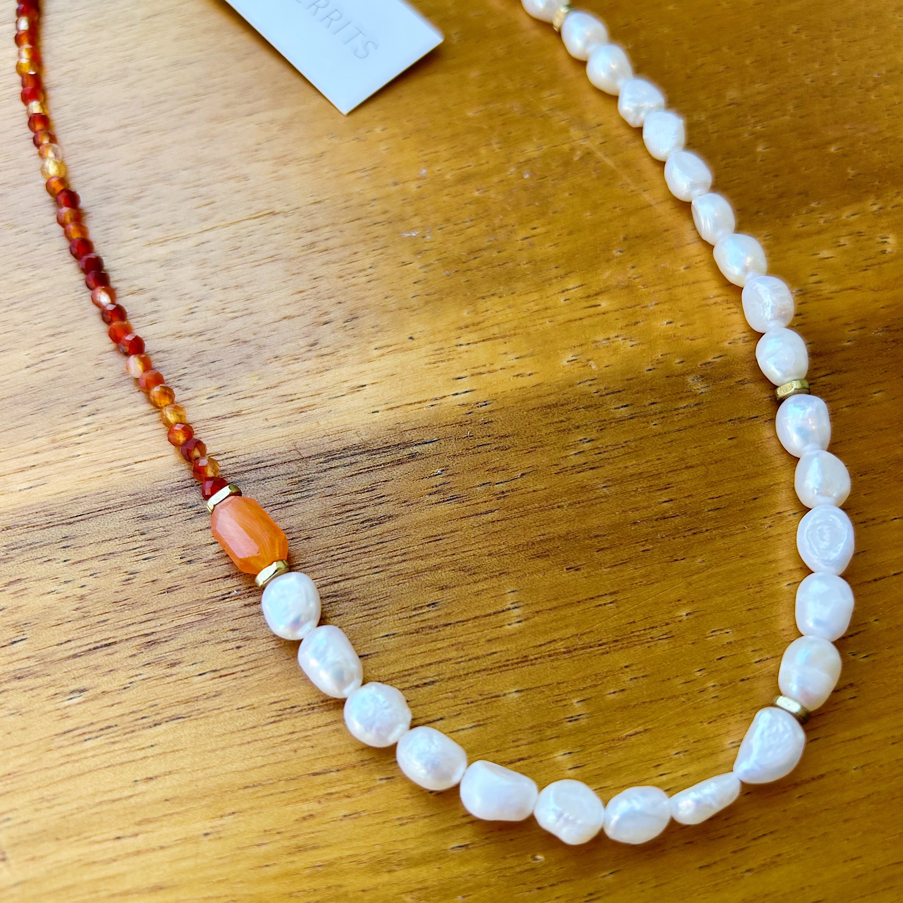 Hailey Gerrits // Eliane Necklace Carnelian