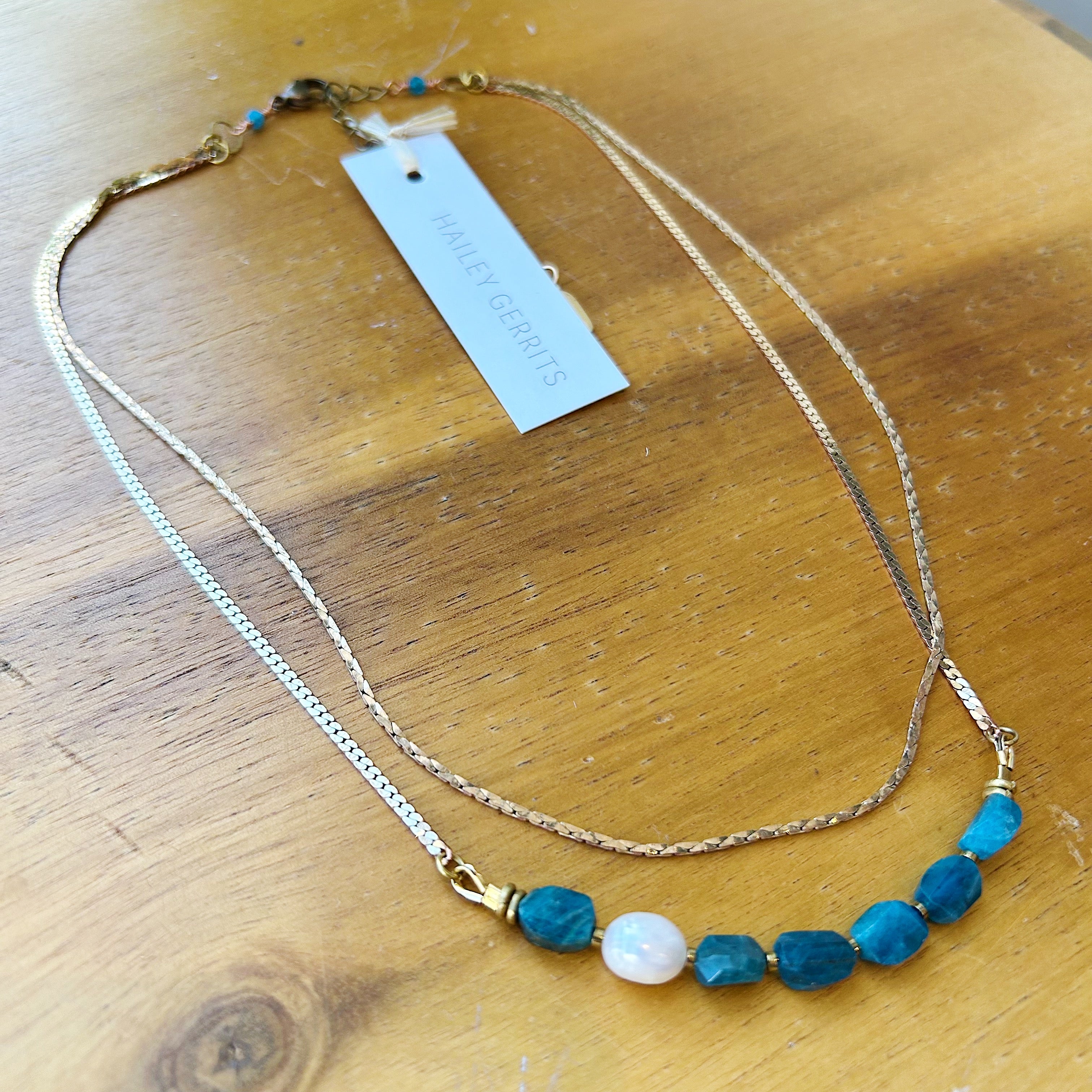 Hailey Gerrits // Altan Necklace Apatite
