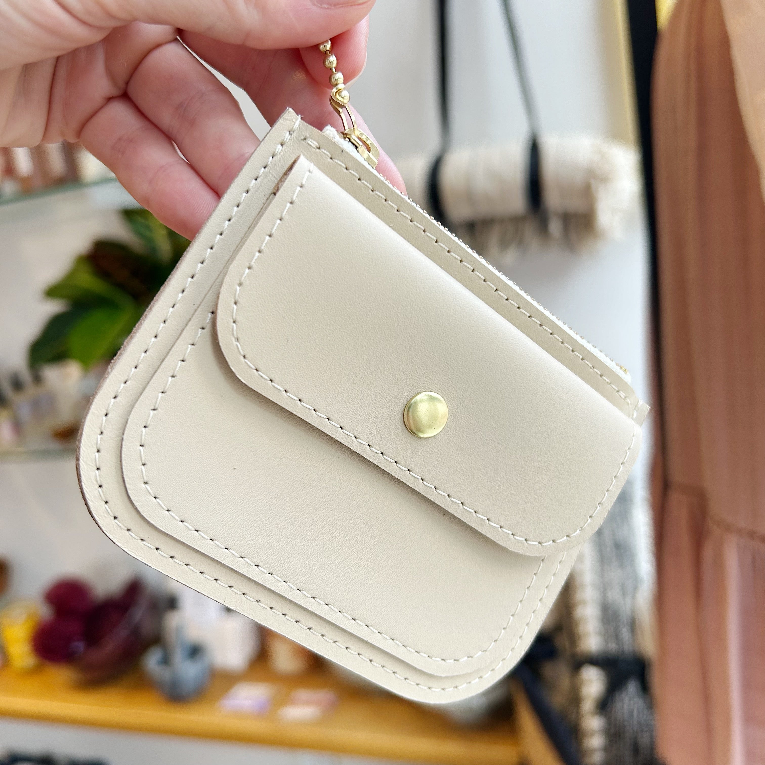 Small Hours Workshop // Mini Wallet Almond