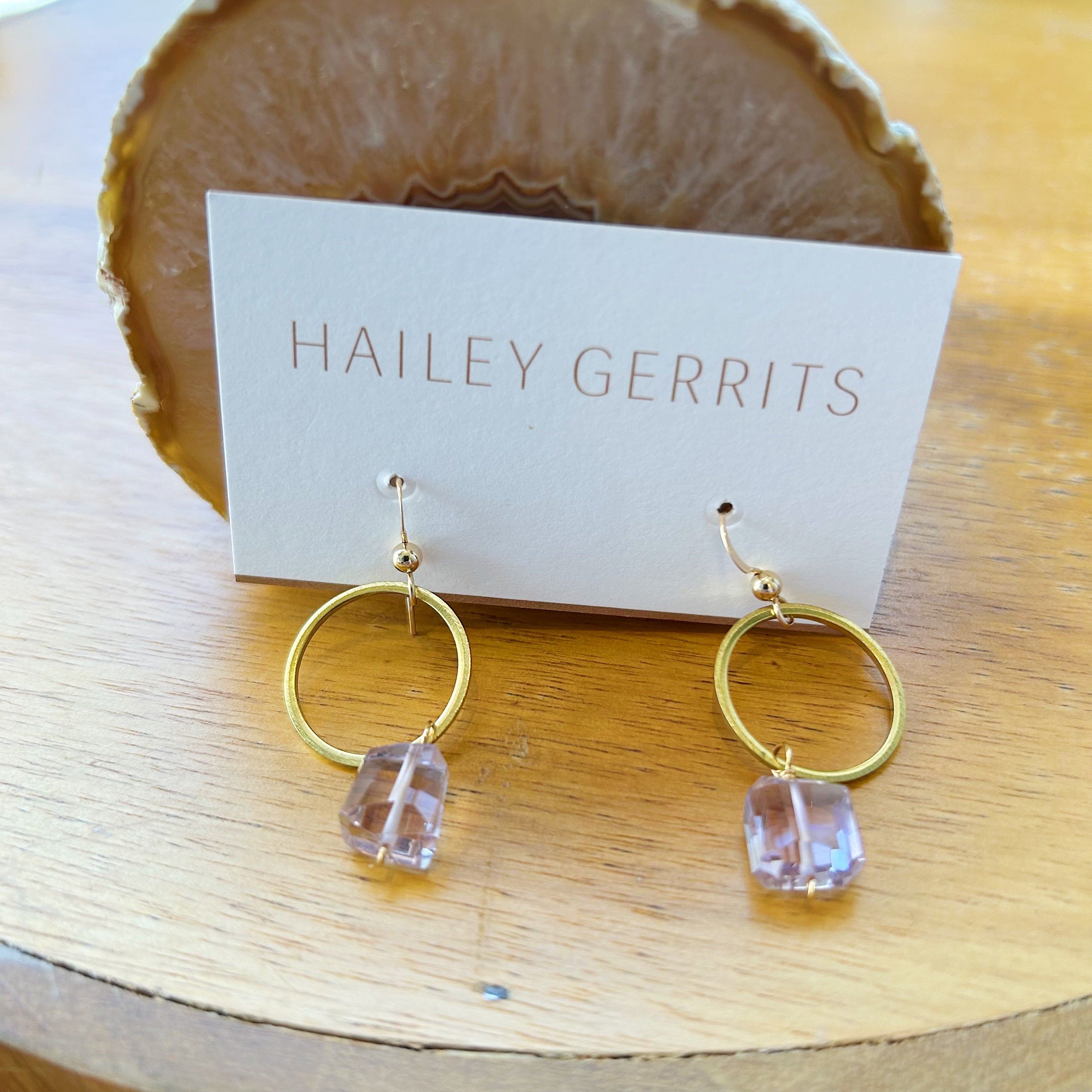 Hailey Gerrits // Rhea Drop Earrings Ametrine