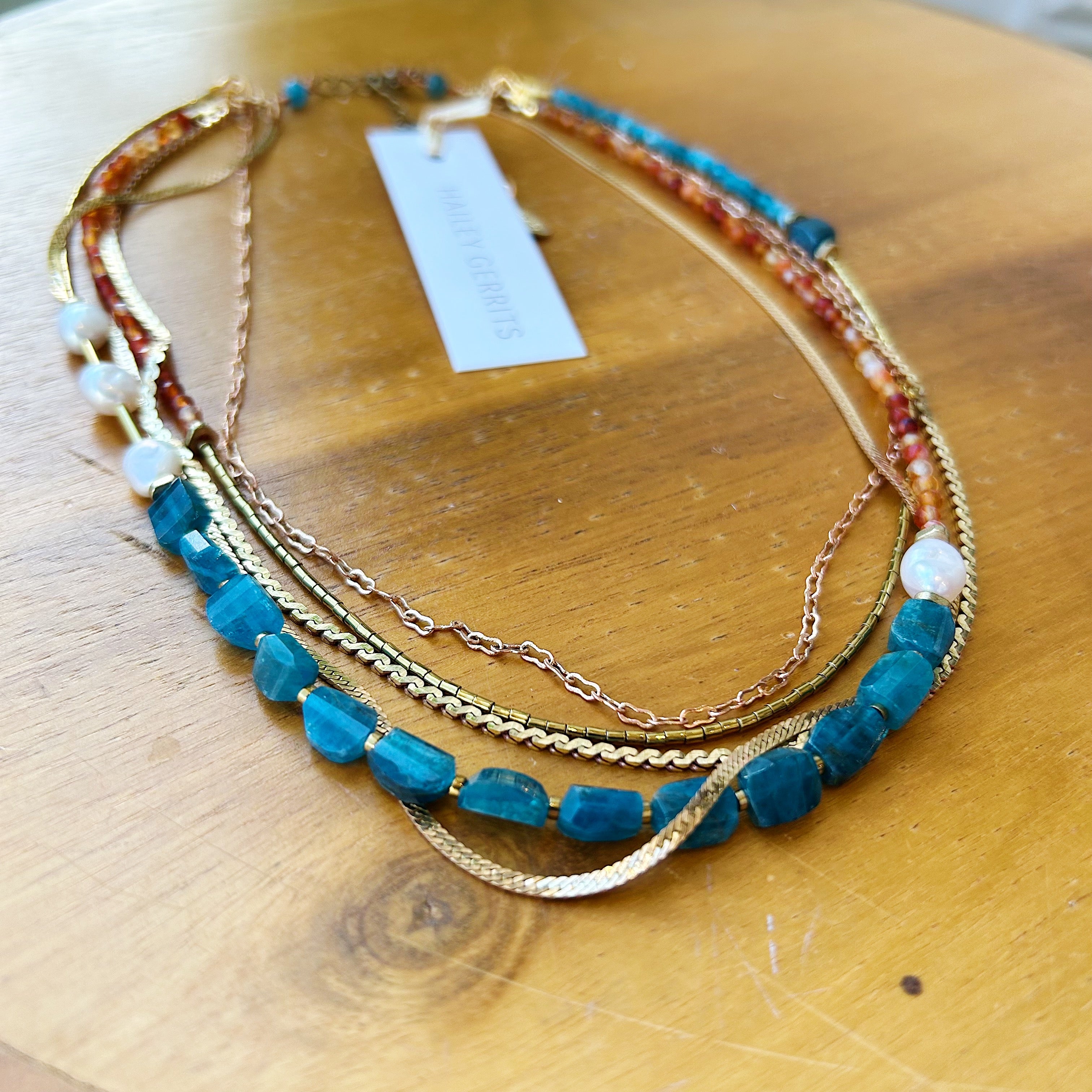 Hailey Gerrits // Elanor Necklace Apatite