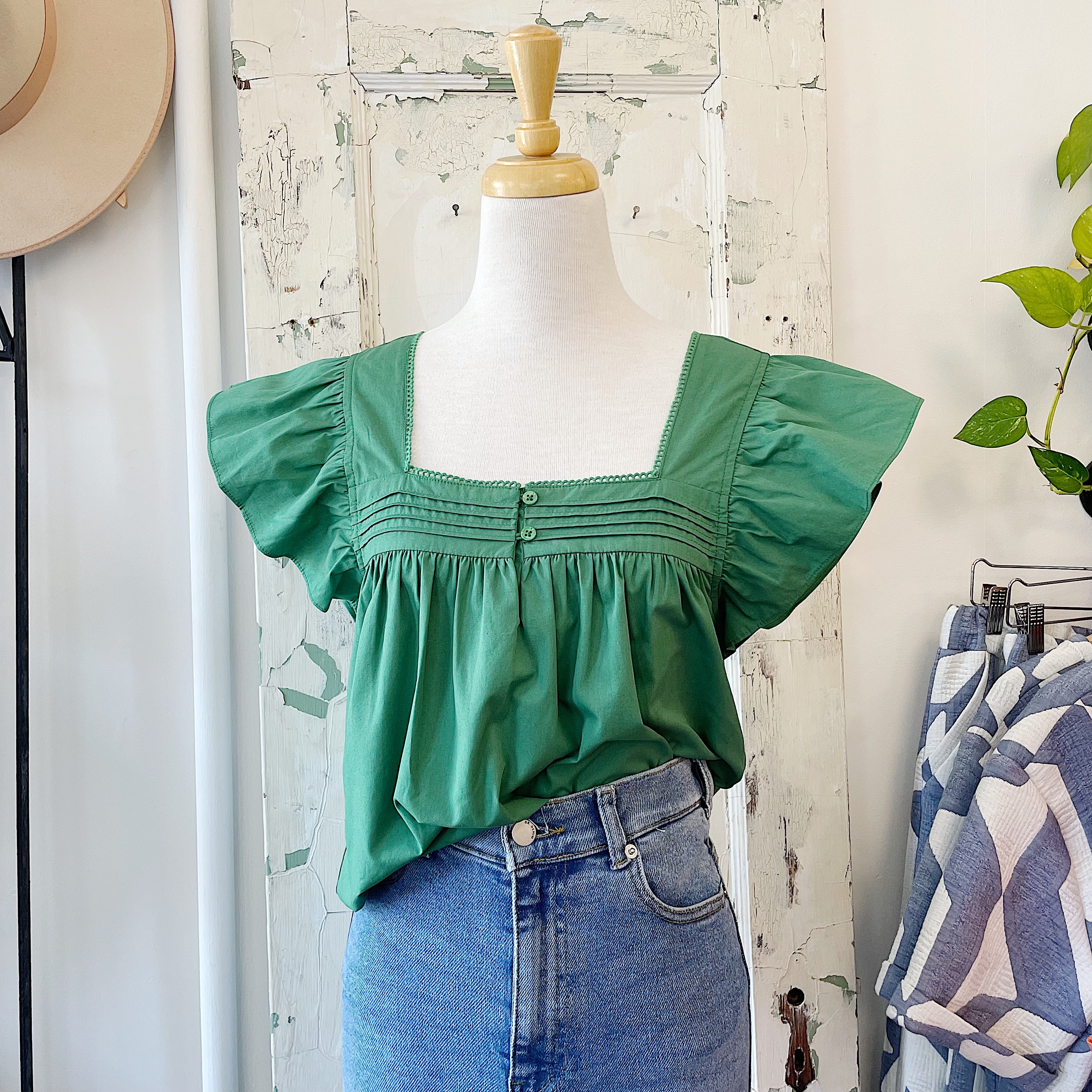 Melissa Nepton // Alana Top Island Green