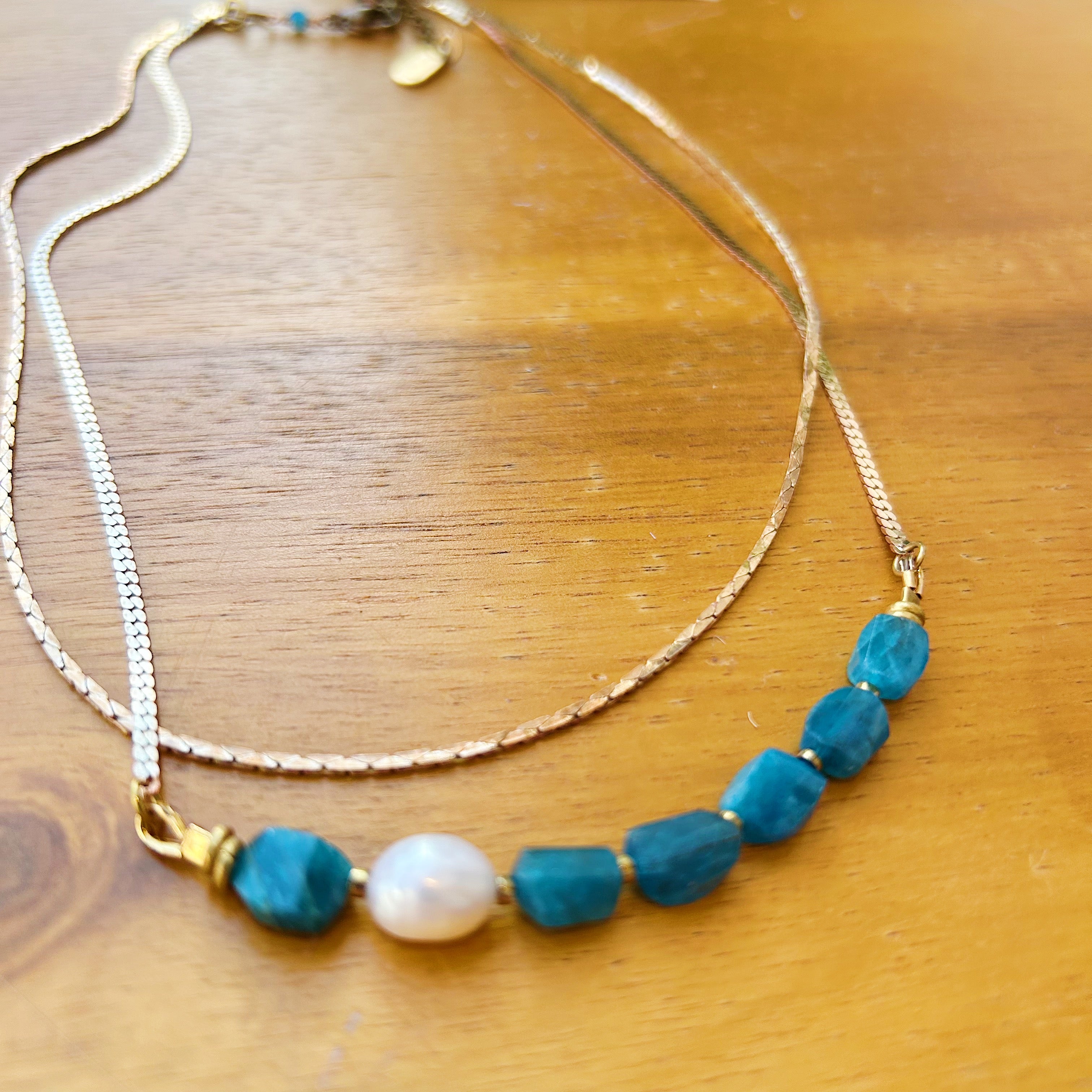 Hailey Gerrits // Altan Necklace Apatite