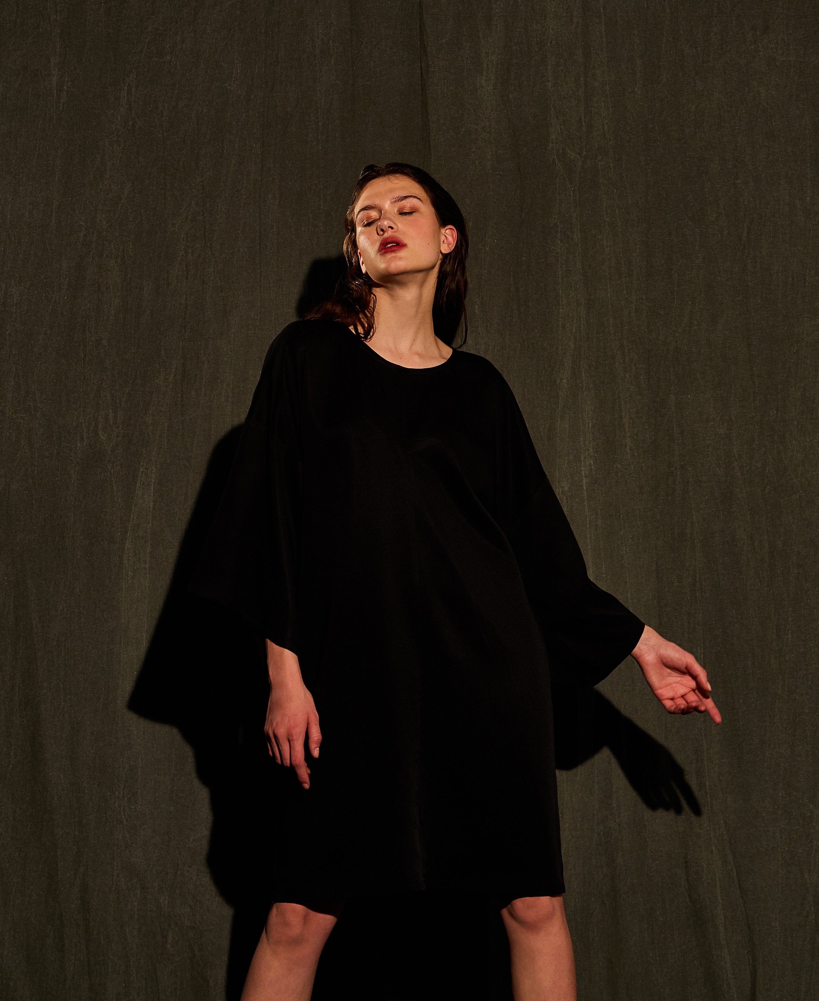 Devlyn van Loon // Darted Detail Dress Black