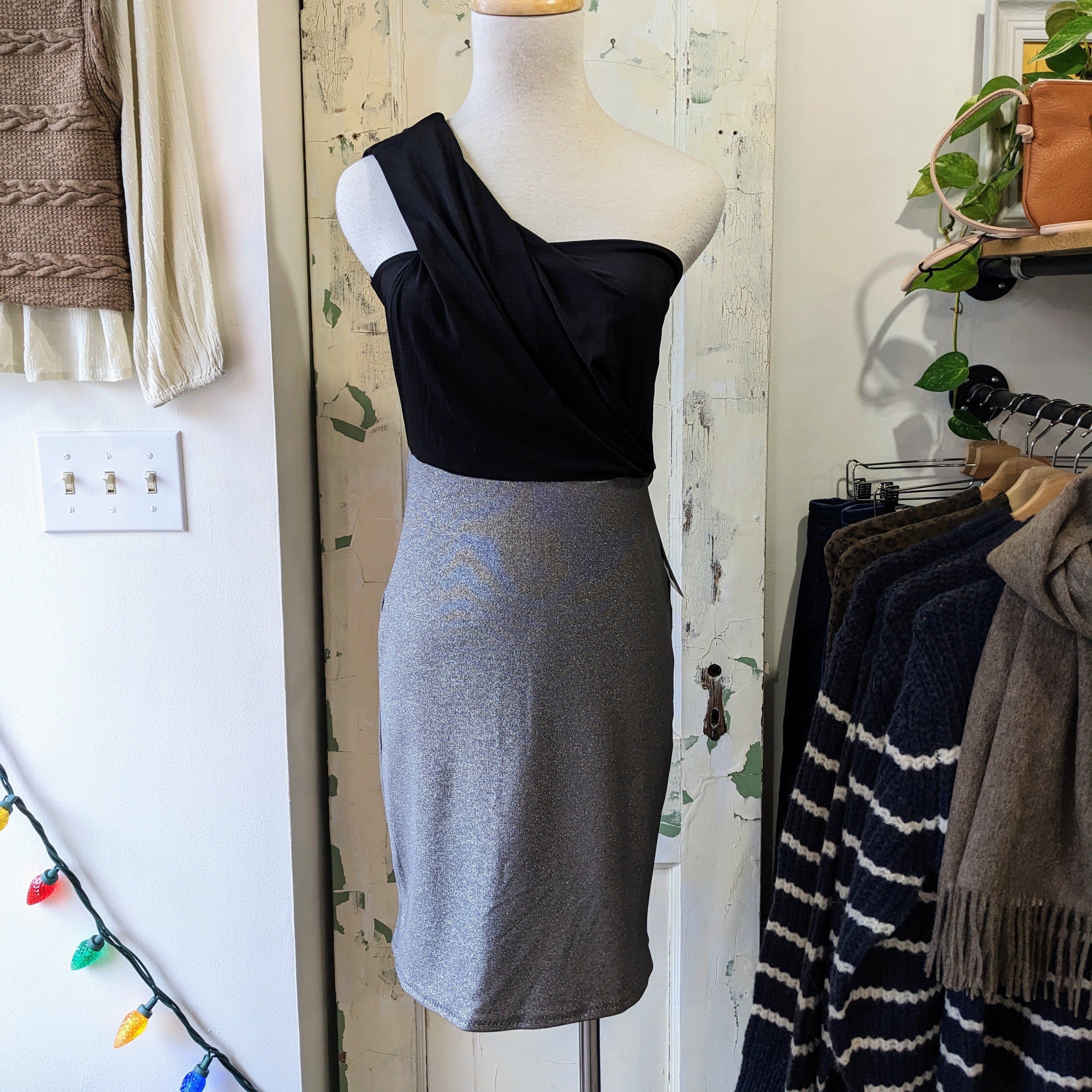 Hericher // Elsie Dress Silver/Black
