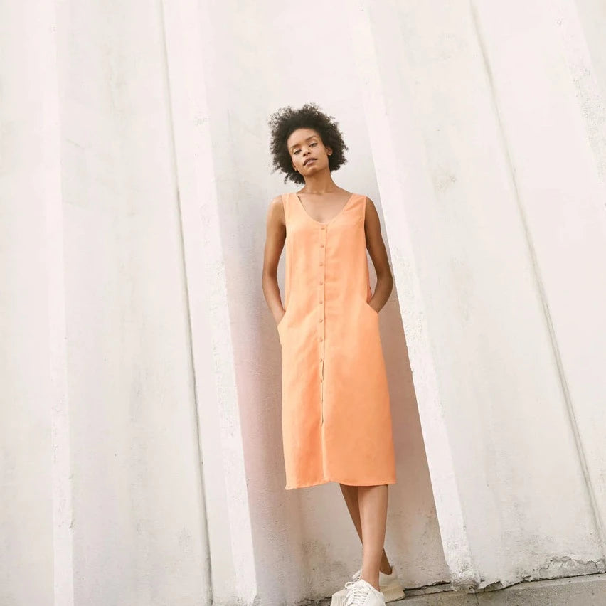 Eve Gravel // Pivone Dress Papaya