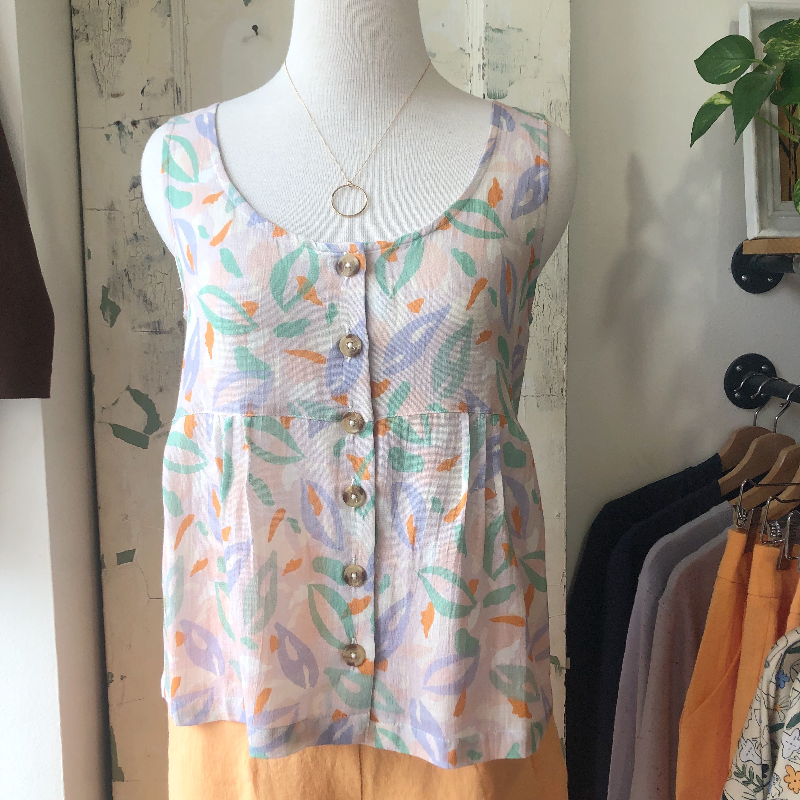 Indi & Cold // Sleeveless Floral Tank