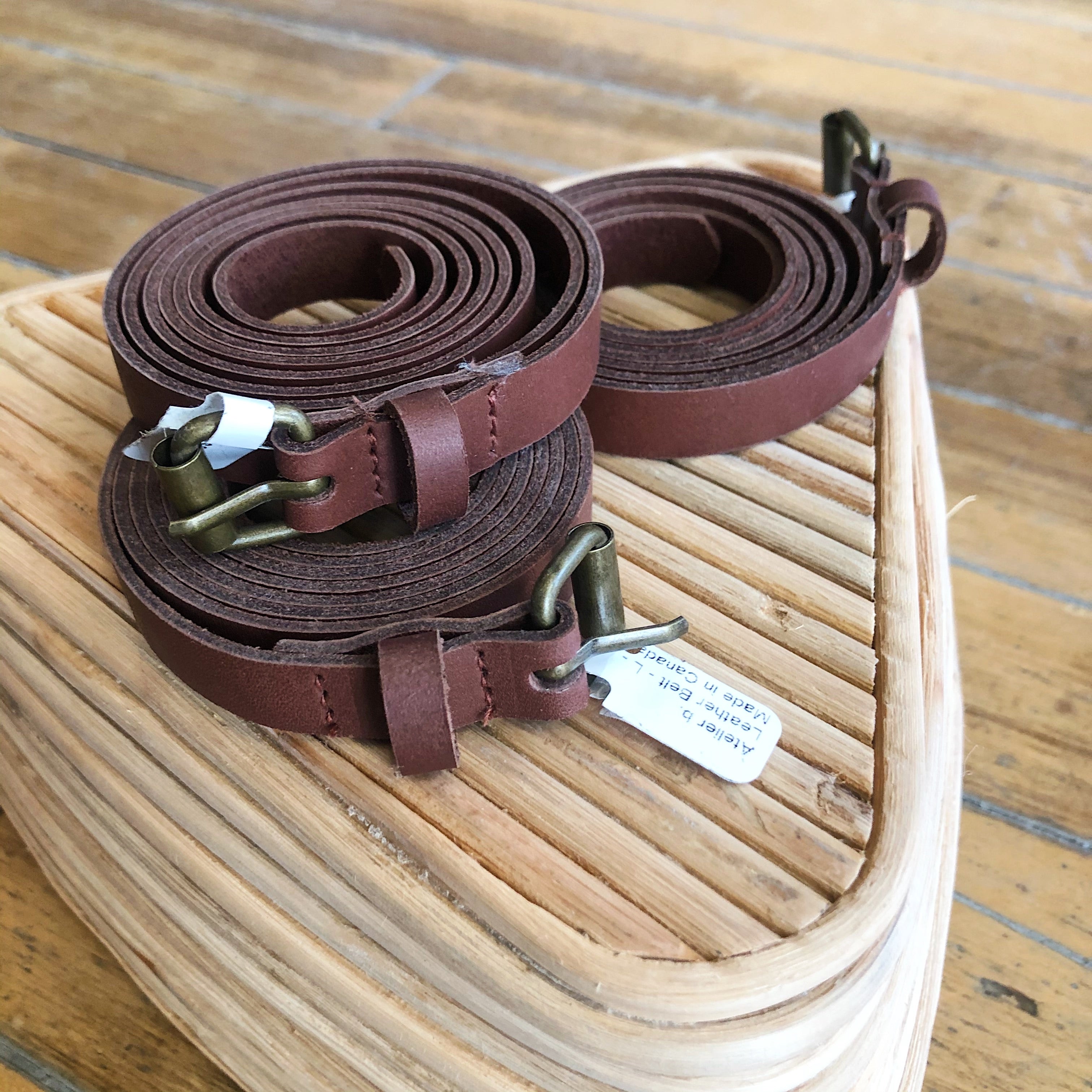 Atelier B. // Leather Belt Brown
