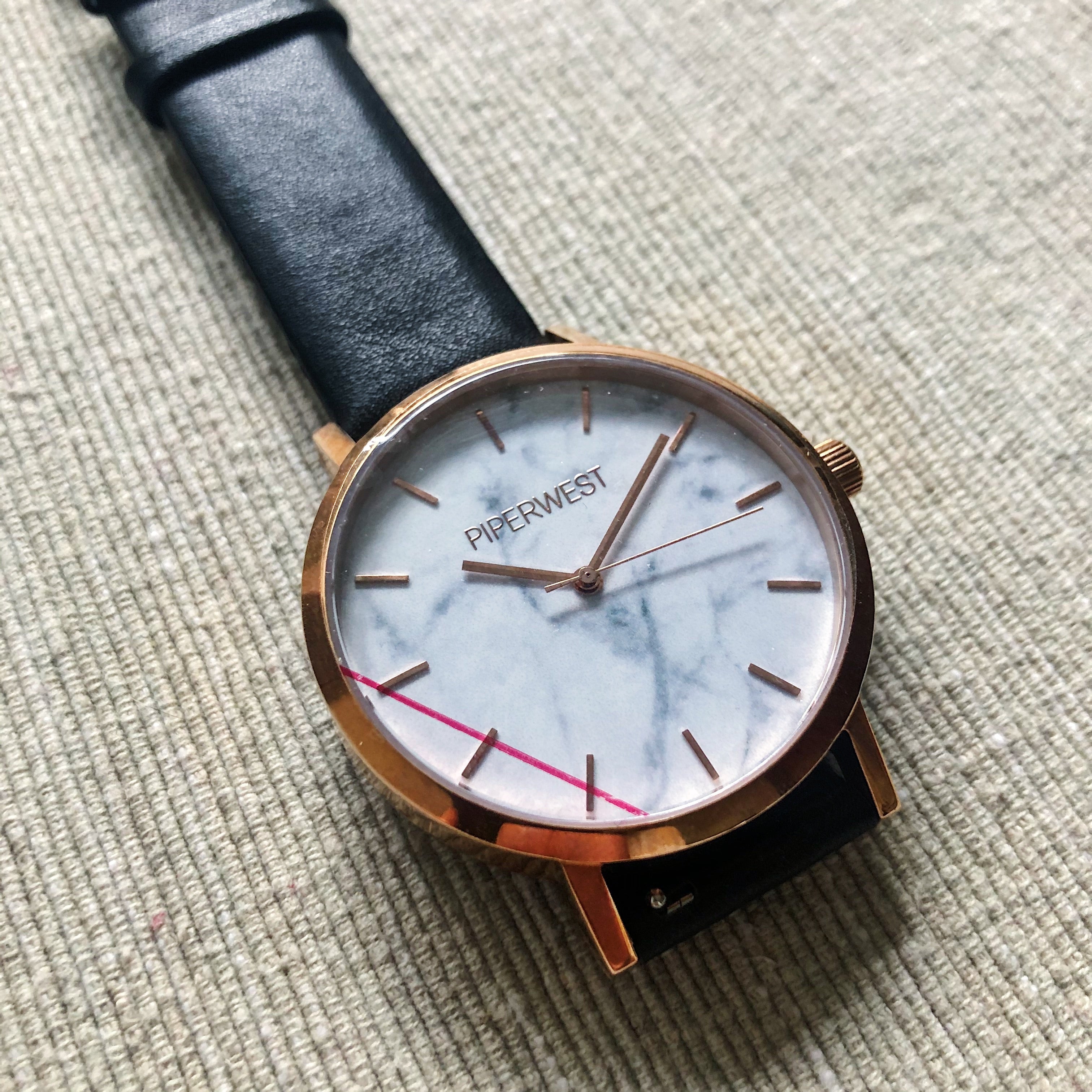 Piper West // Marble Minimalist Watch