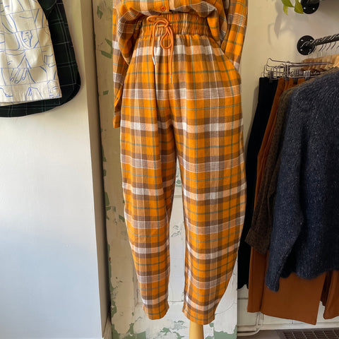 Redsky // Plaid Carrot Pants