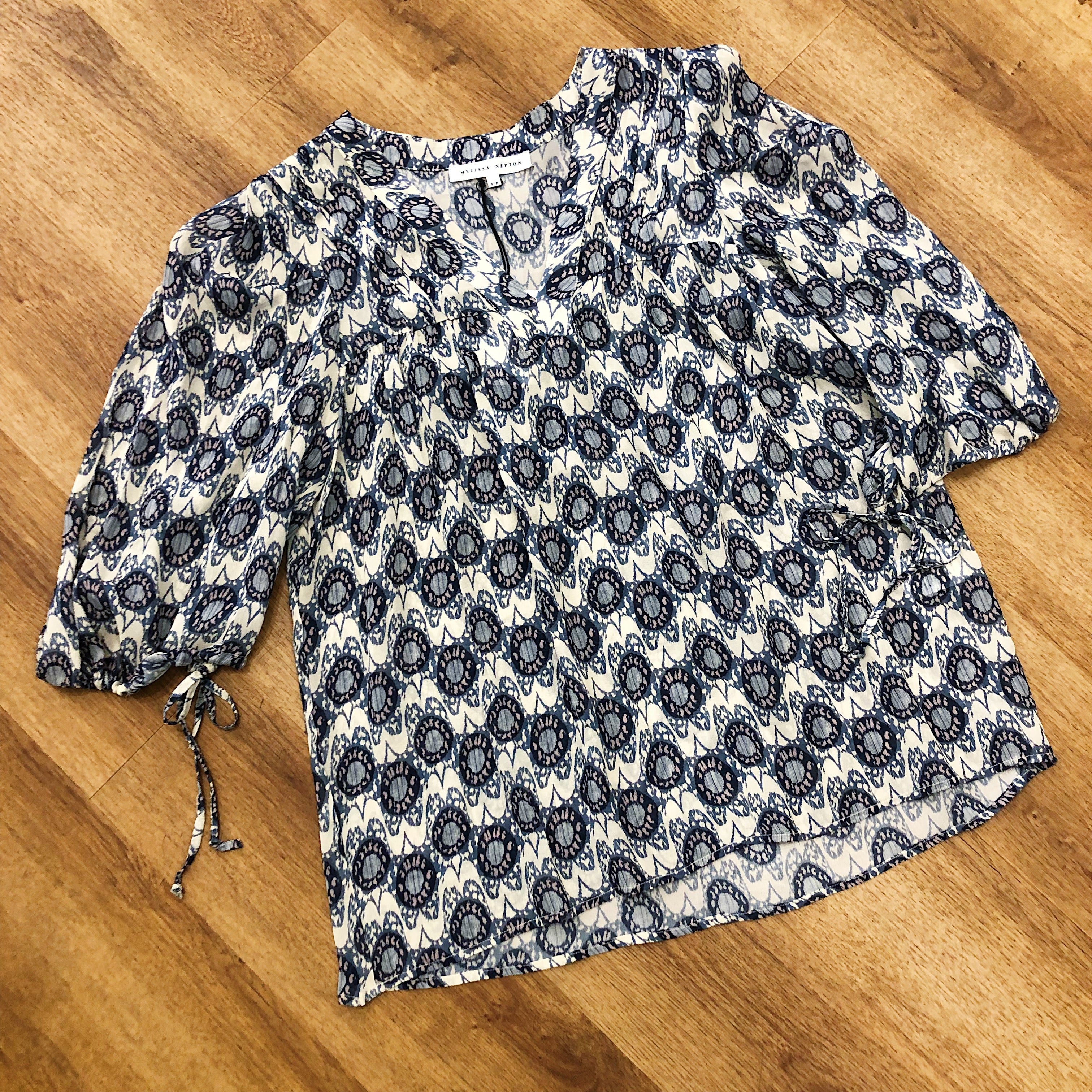 Melissa Nepton // Adriel Blouse Boho Print