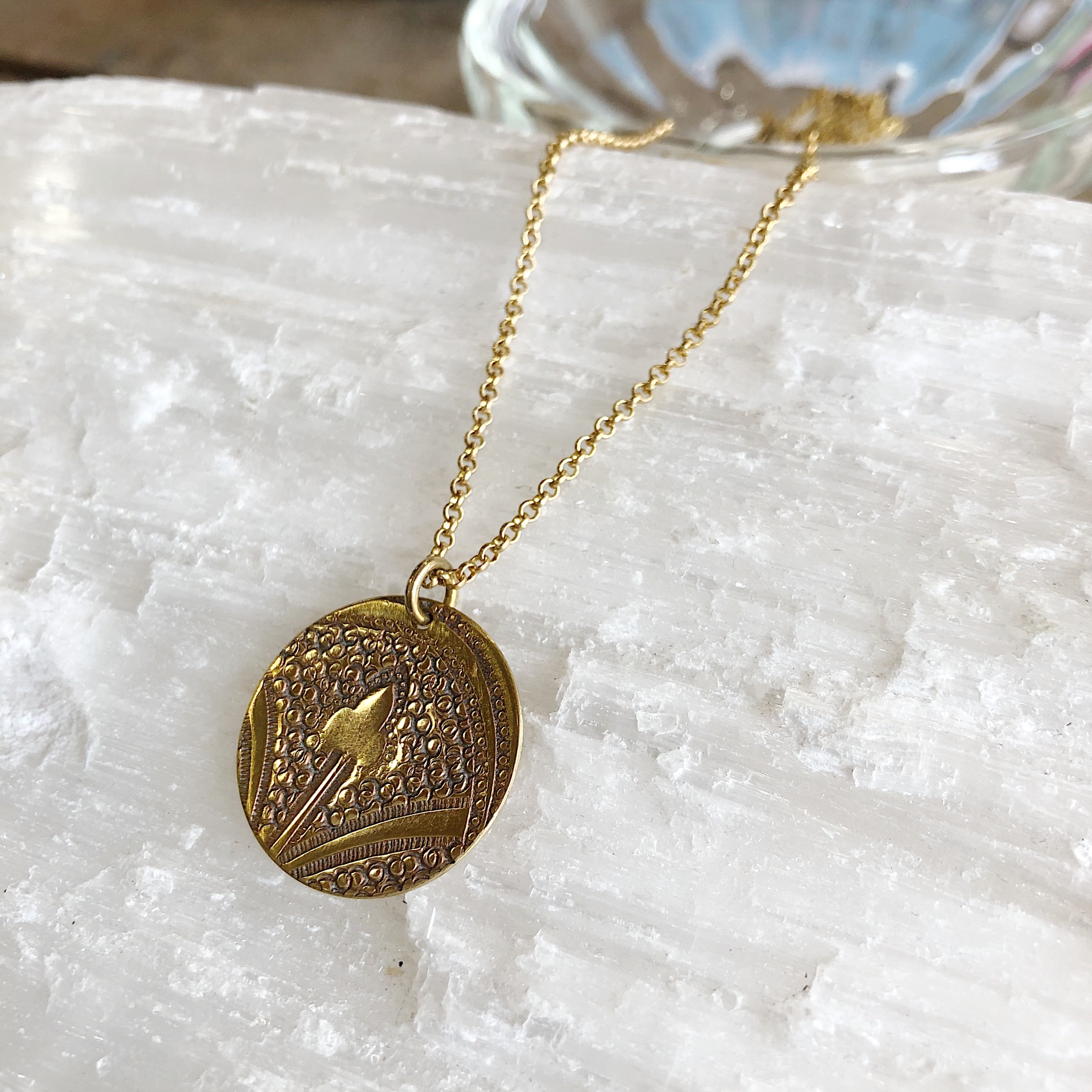 Souvenir // Brass Shorter Coin Necklace