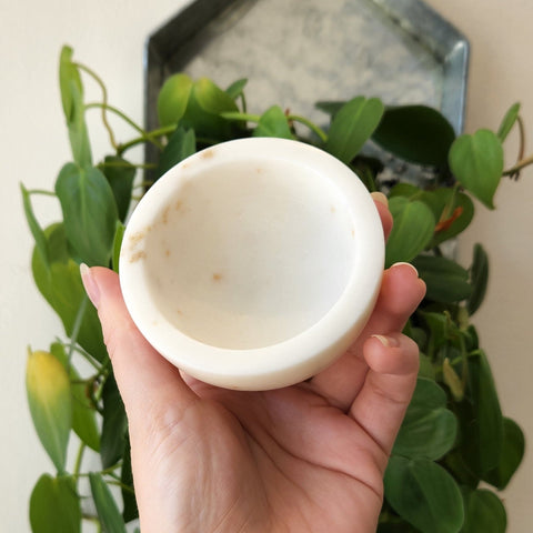 Danica // White Marble Bowl