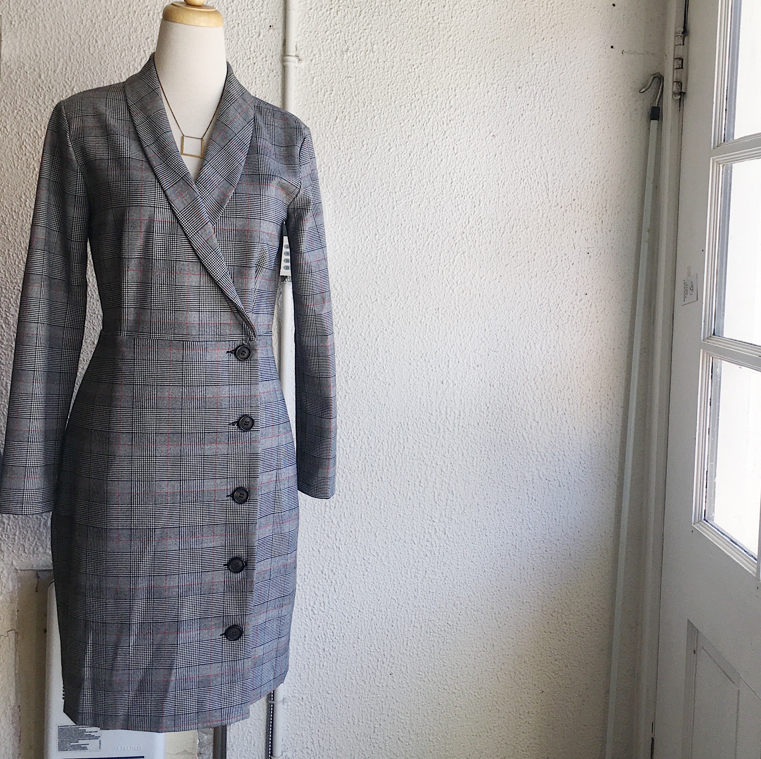 Spencer & Shaw // Plaid Jacket Dress