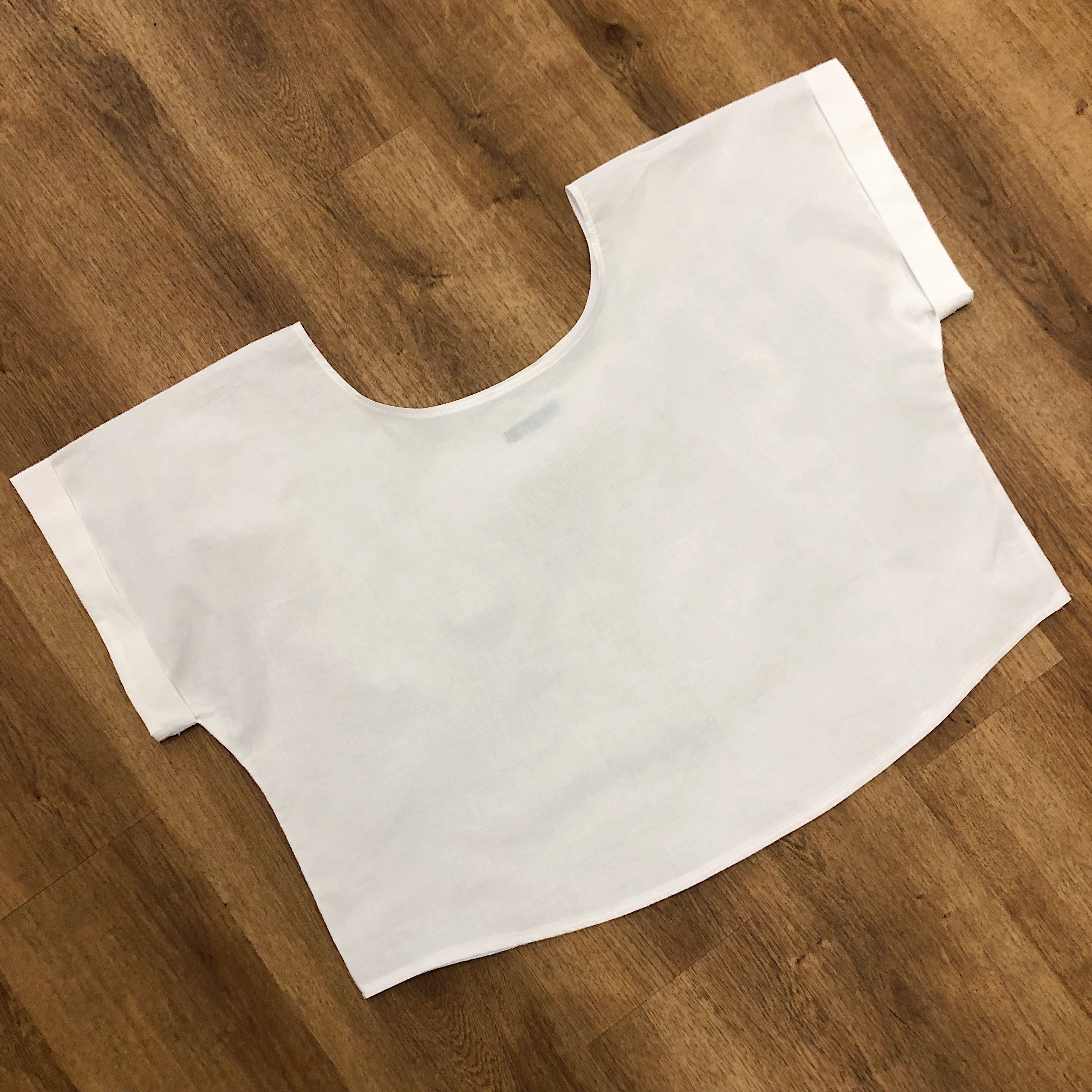 Sara Duke // Your Favourite Shirt Crop White Cotton