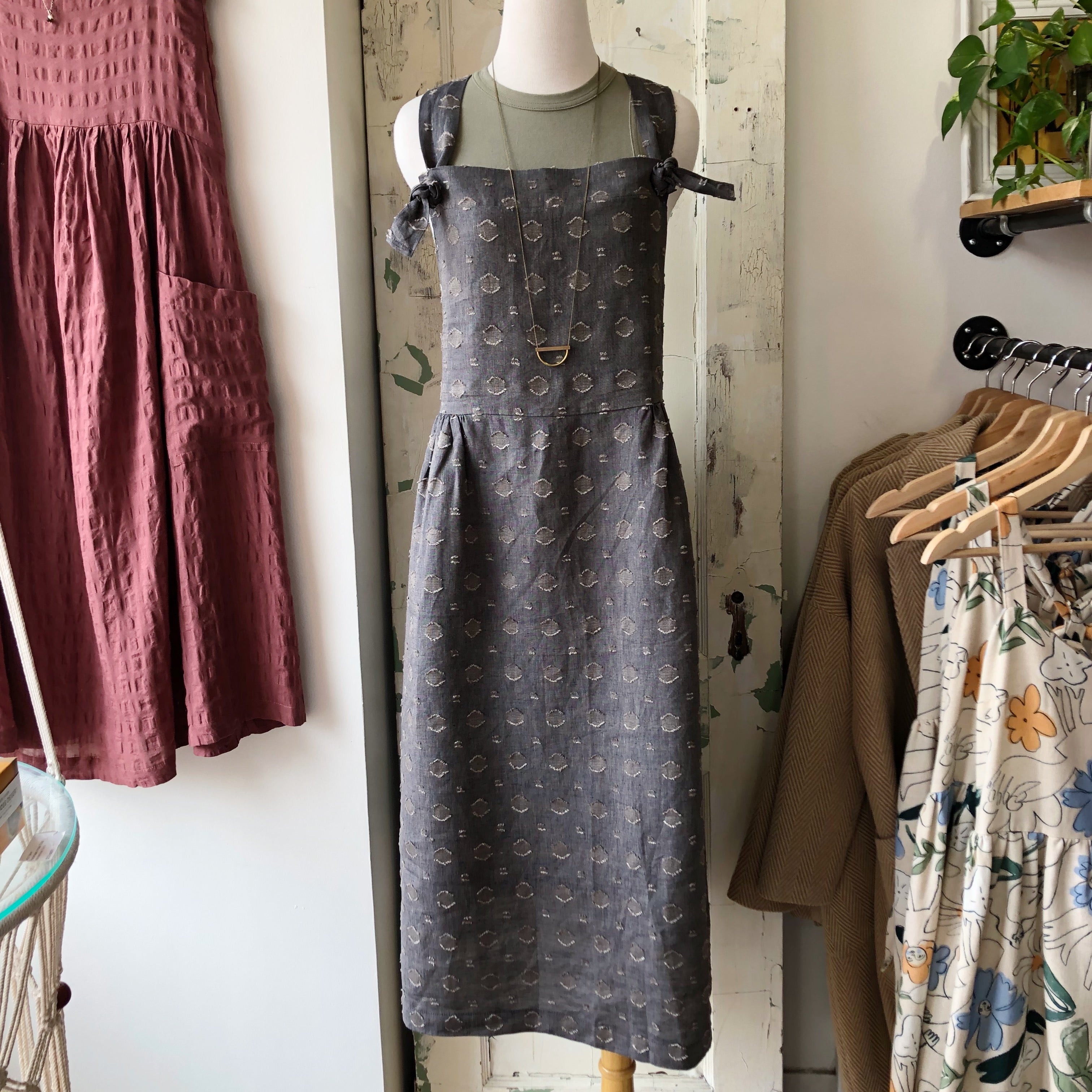 Pillar by Allison Wonderland // Haru Overall Dress Deep Grey