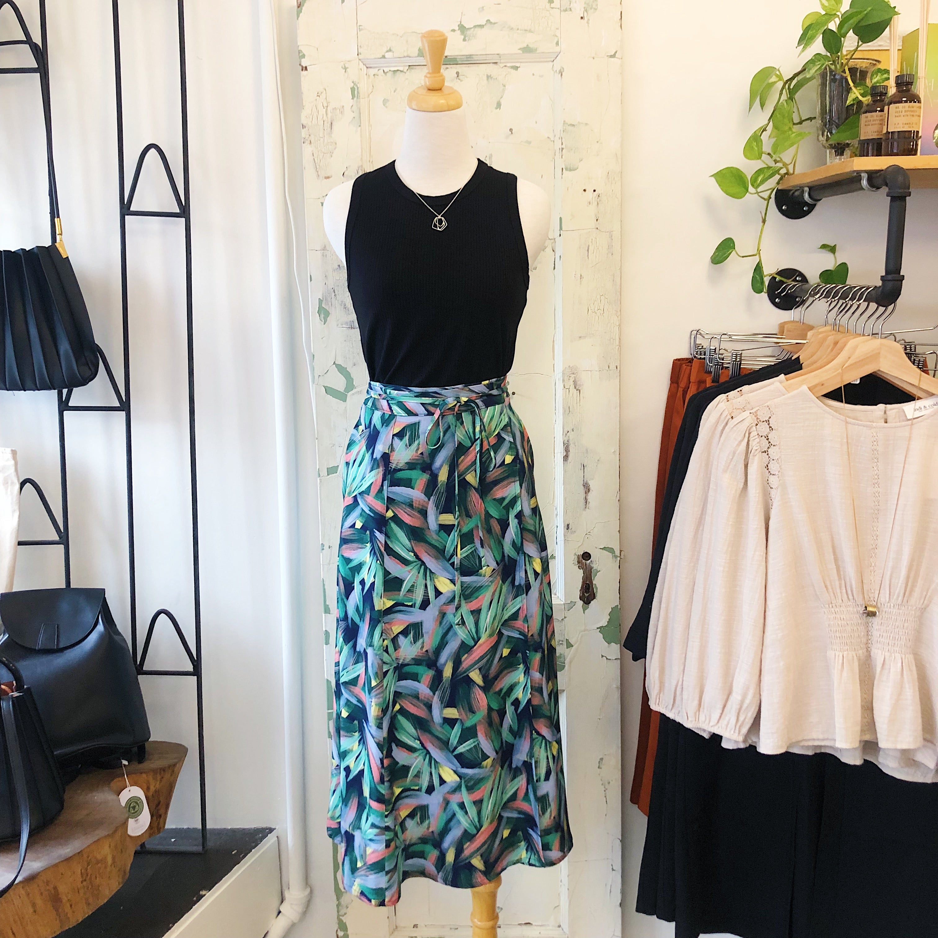 Annie 50 // Douce Poesie Skirt Emerald Petals