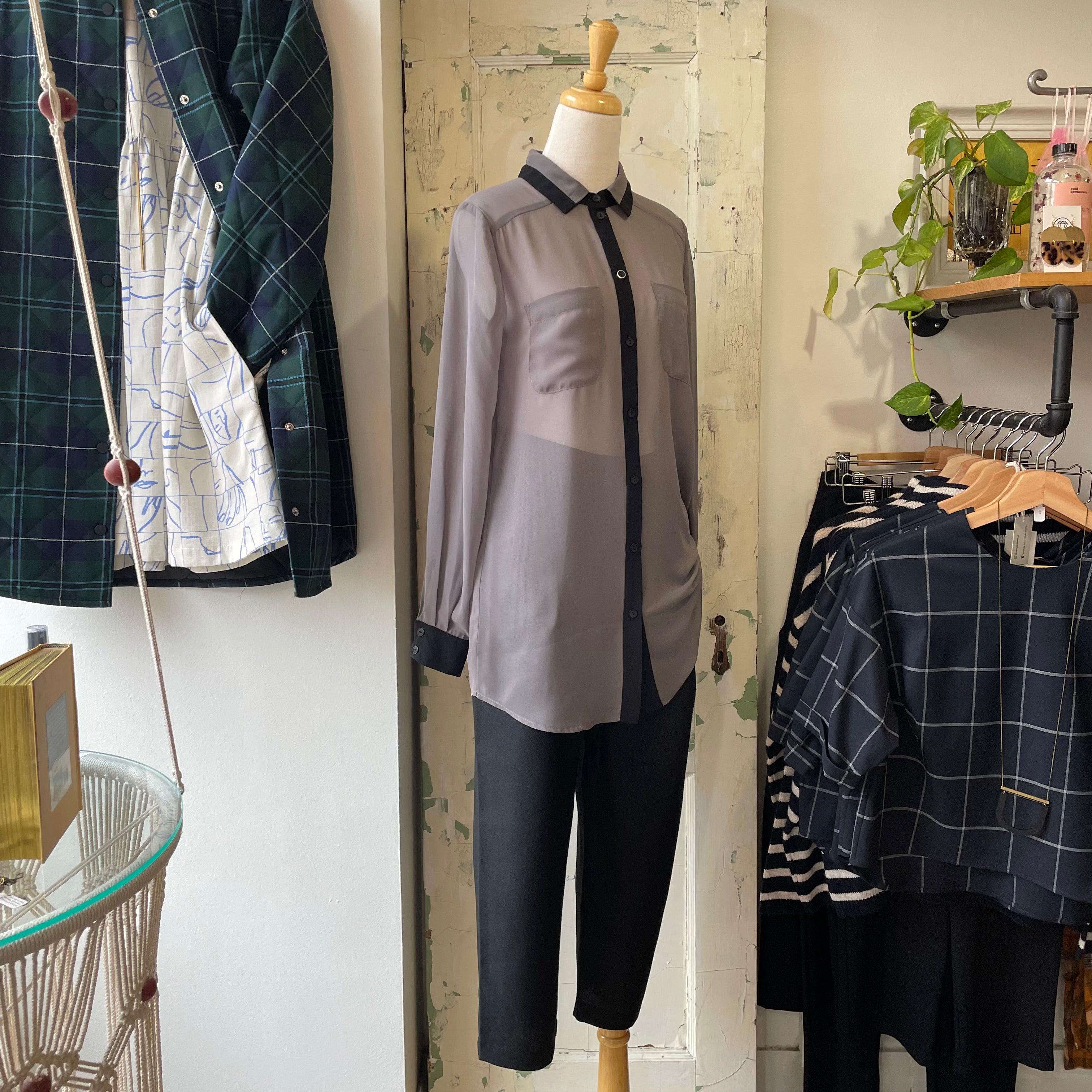 Valerie Dumaine // Donovan Top Grey/Black