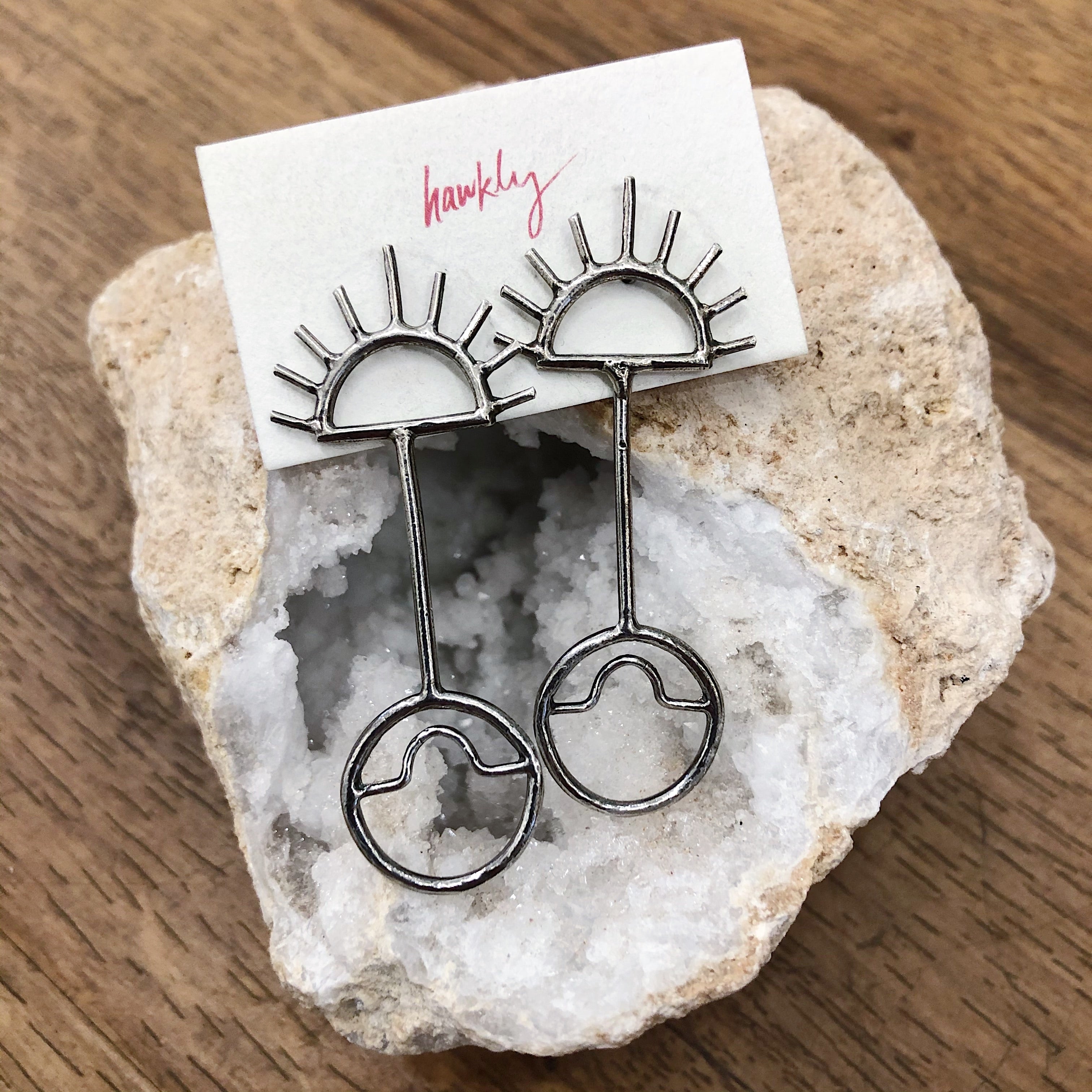 Hawkly // Nomad Earrings Silver