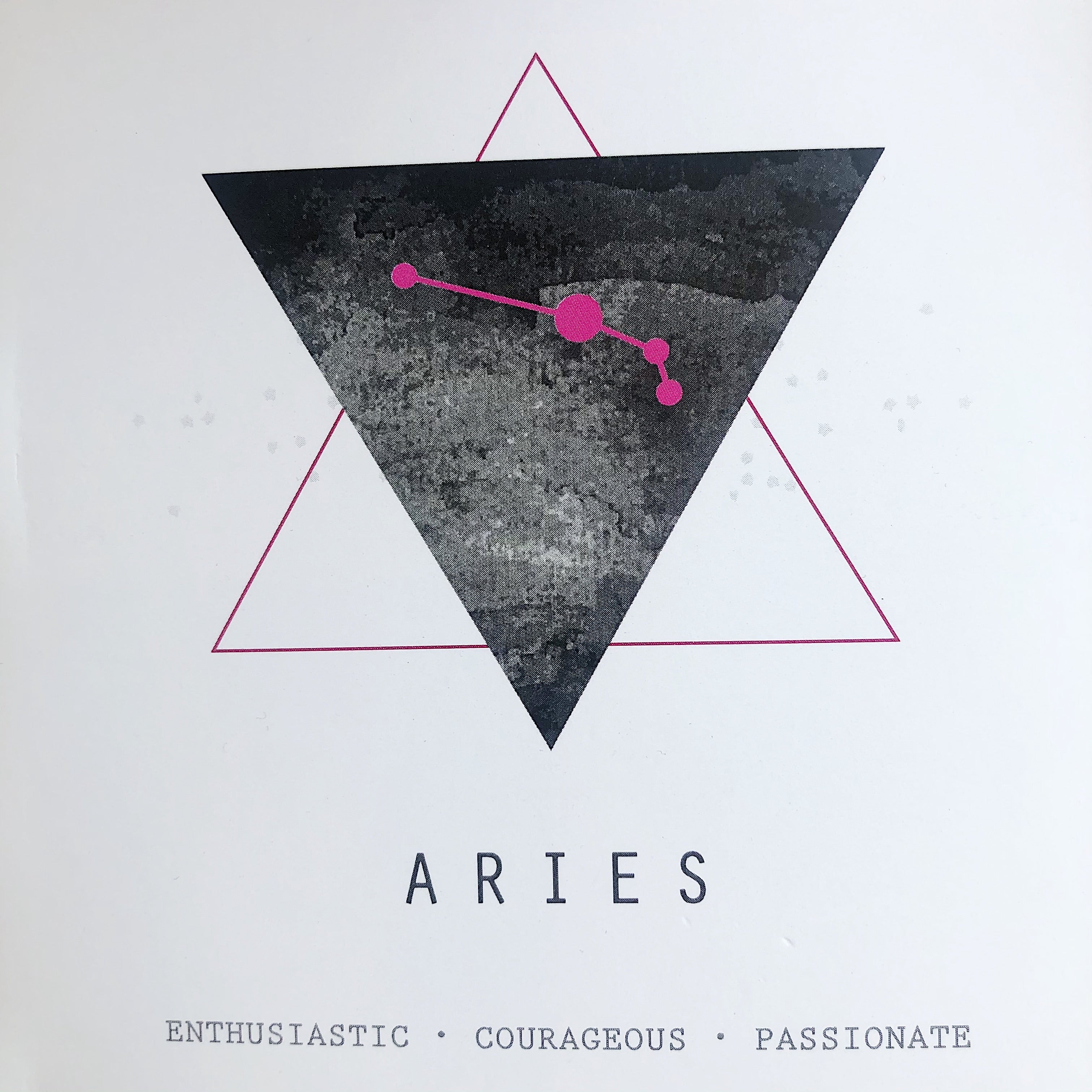 White Feather Design // Zodiac Coin Necklace Aries