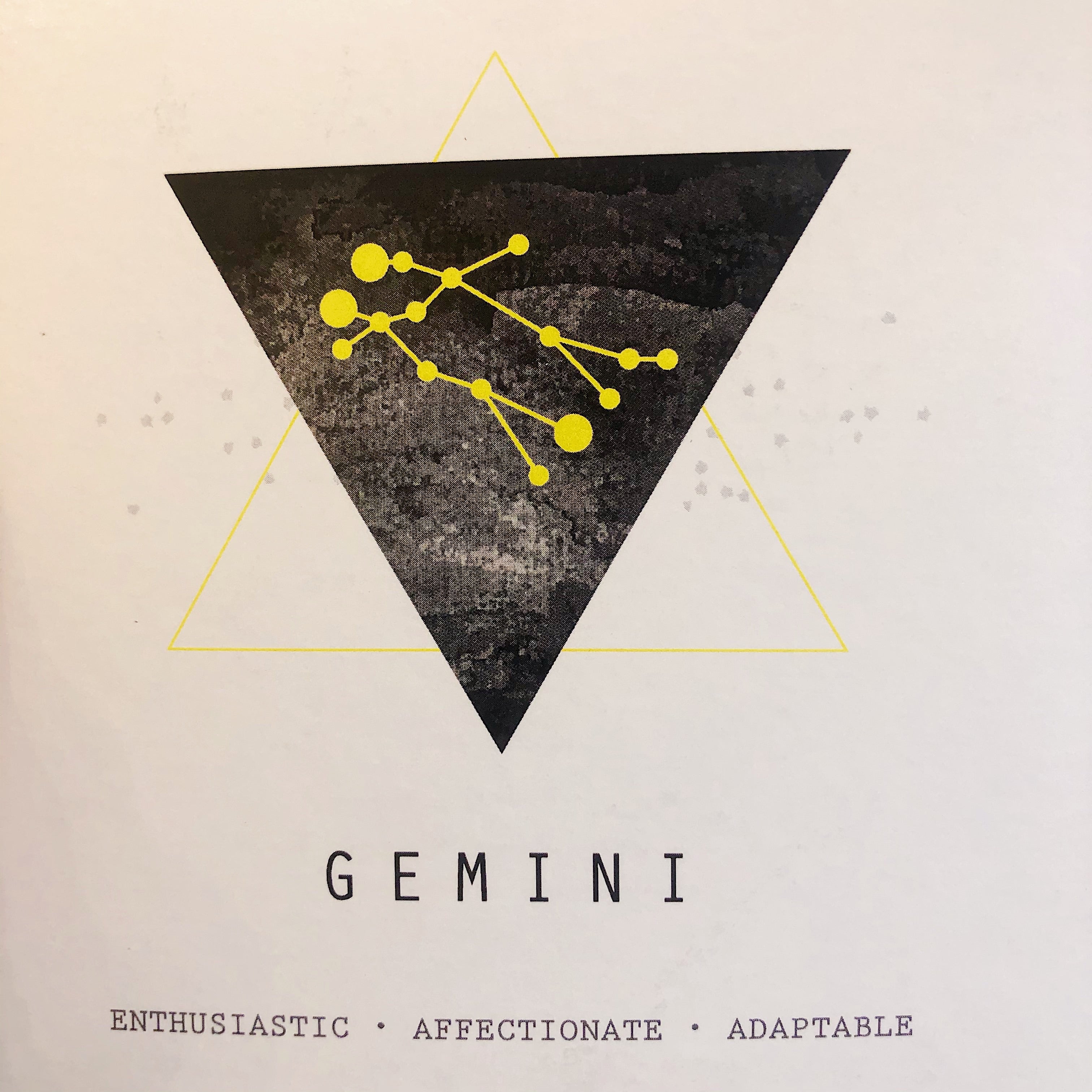 White Feather Design // Zodiac Coin Necklace Gemini