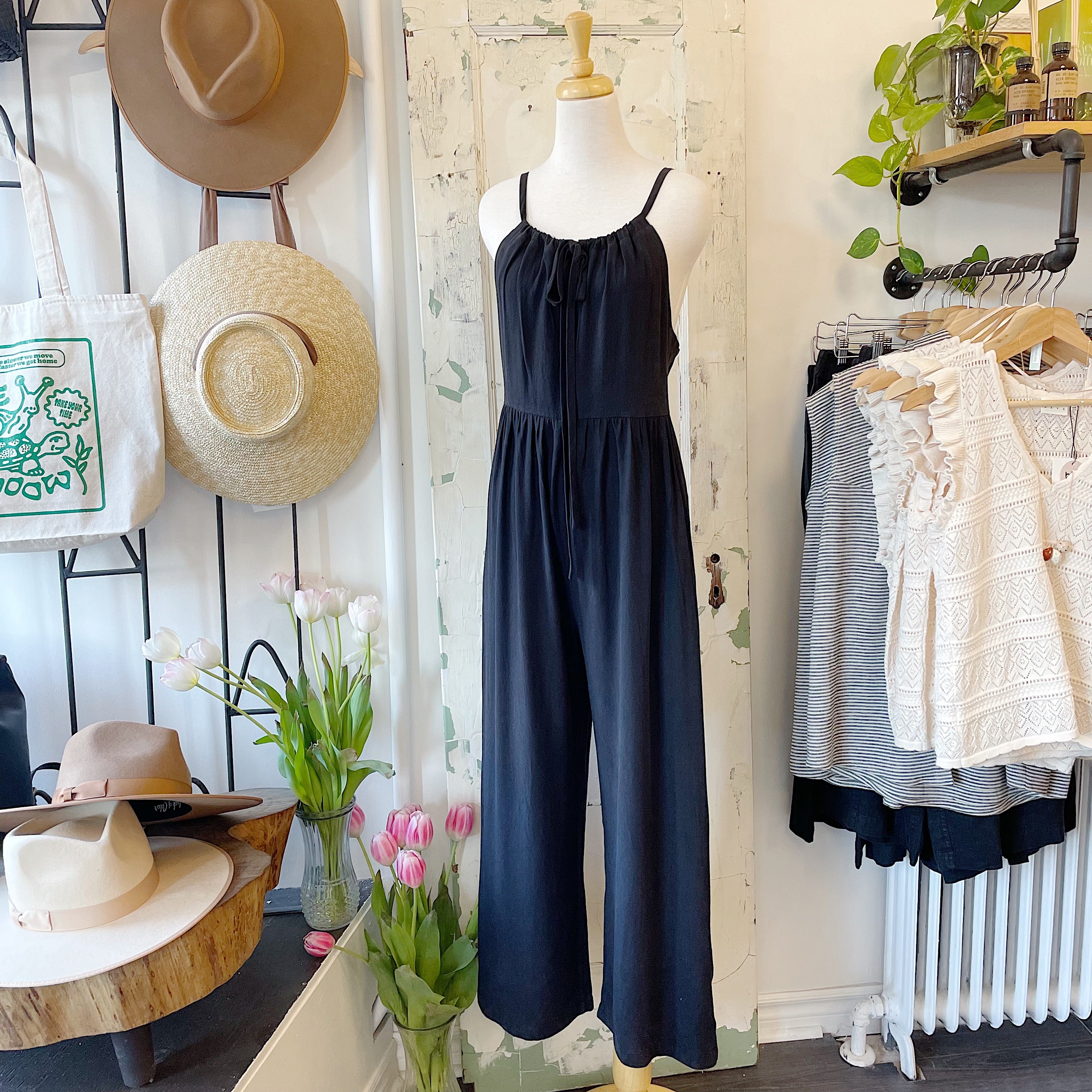 Allison Wonderland // Como Jumpsuit Black LAST ONE SIZE 6