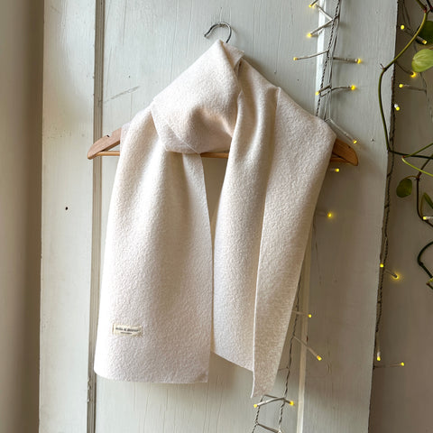 Milo and Dexter // Merino Wool Scarf Ivory