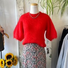 Des Petits Hauts // Alexa Red Short Sleeve Sweater