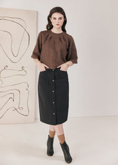 Dagg & Stacey // Florent Skirt Black