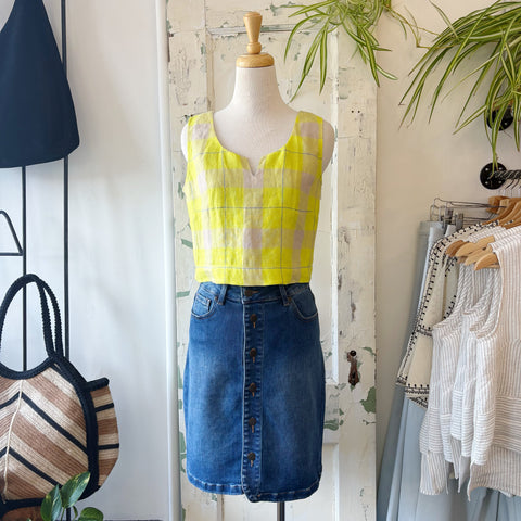 Yoga Jeans // Ruth Button Down Skirt