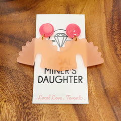 Darlings of Denmark  // Lulu Earrings Blush Acrylic