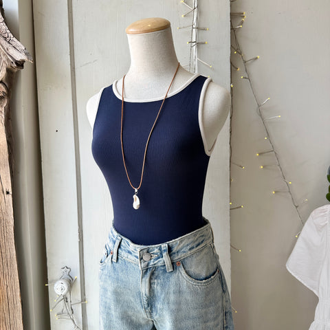 Gentle Fawn // Naia Tank Navy