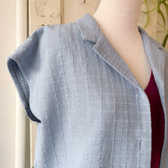 Jennifer Glasgow // Dionne Button Up Sky Blue