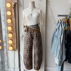 Dr. Denim // Nancy Leopard Denim Barrel