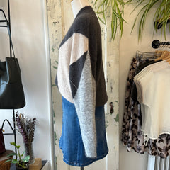 Indi & Cold // Alpaca Maxi Argyle Sweater