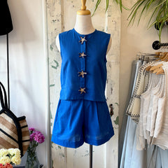Compania Fantastica // Navy Blue Top Starfish Buttons